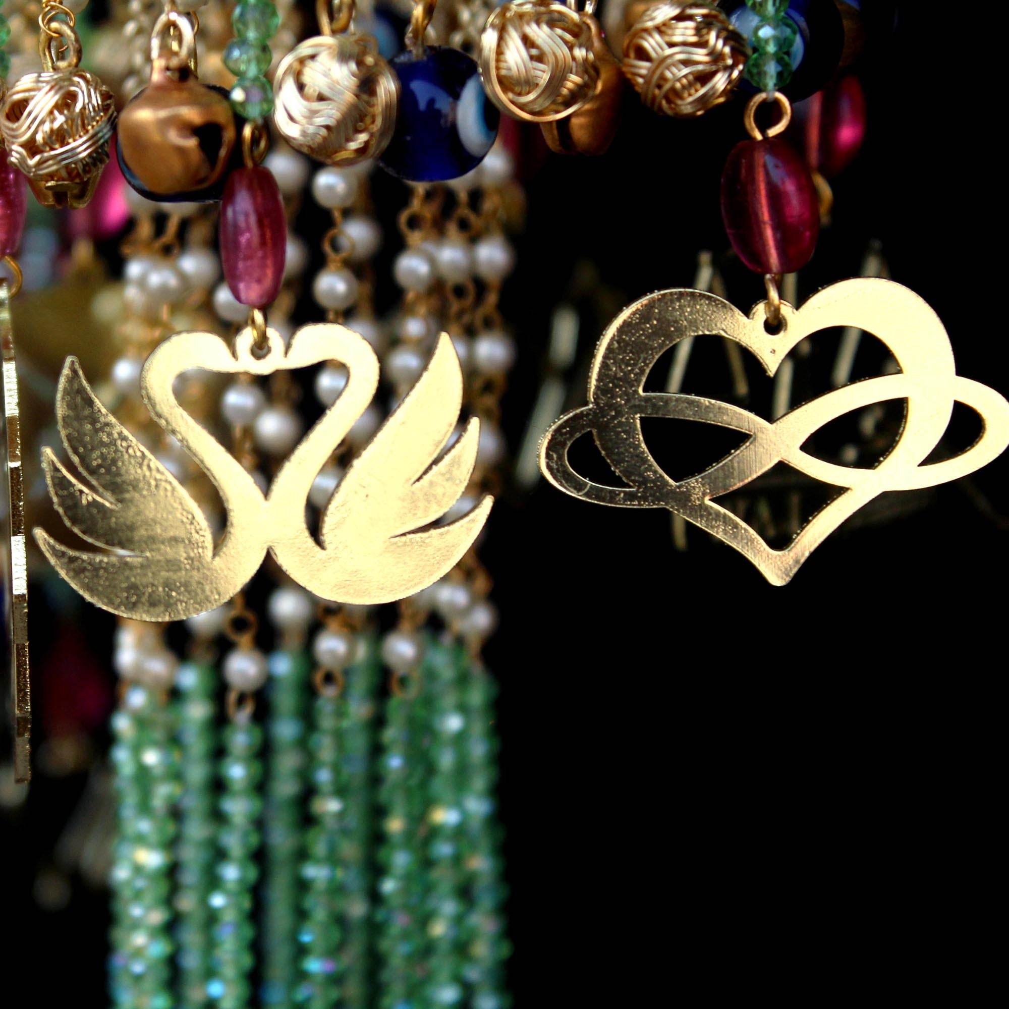 Customised Charms Golden Kaleere Punjabi Wedding Bridal Silver Kalira Personalised Golden Rose Gold Kaleera Traditional Designer Kalire