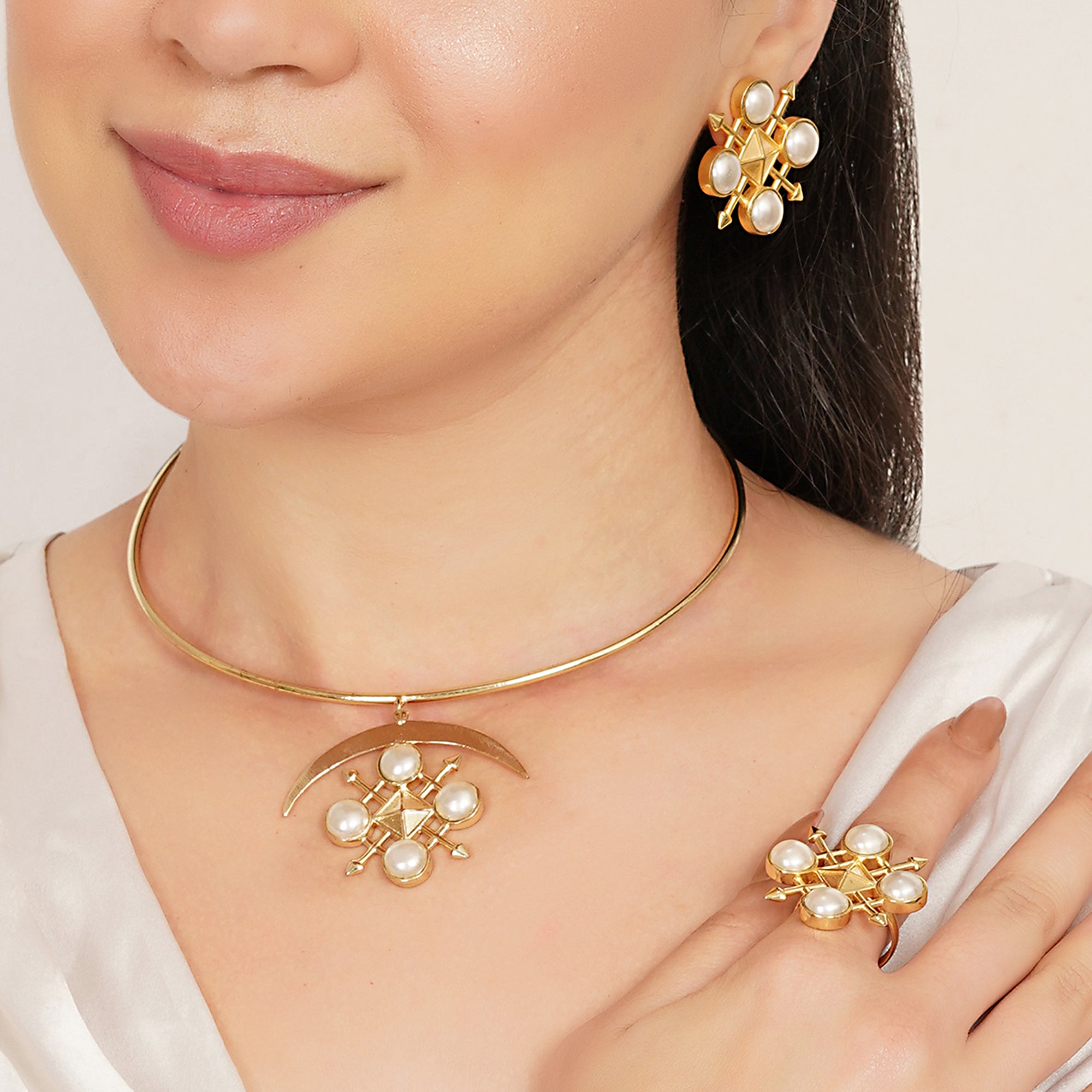 True North Necklace, Earrings & Ring Set