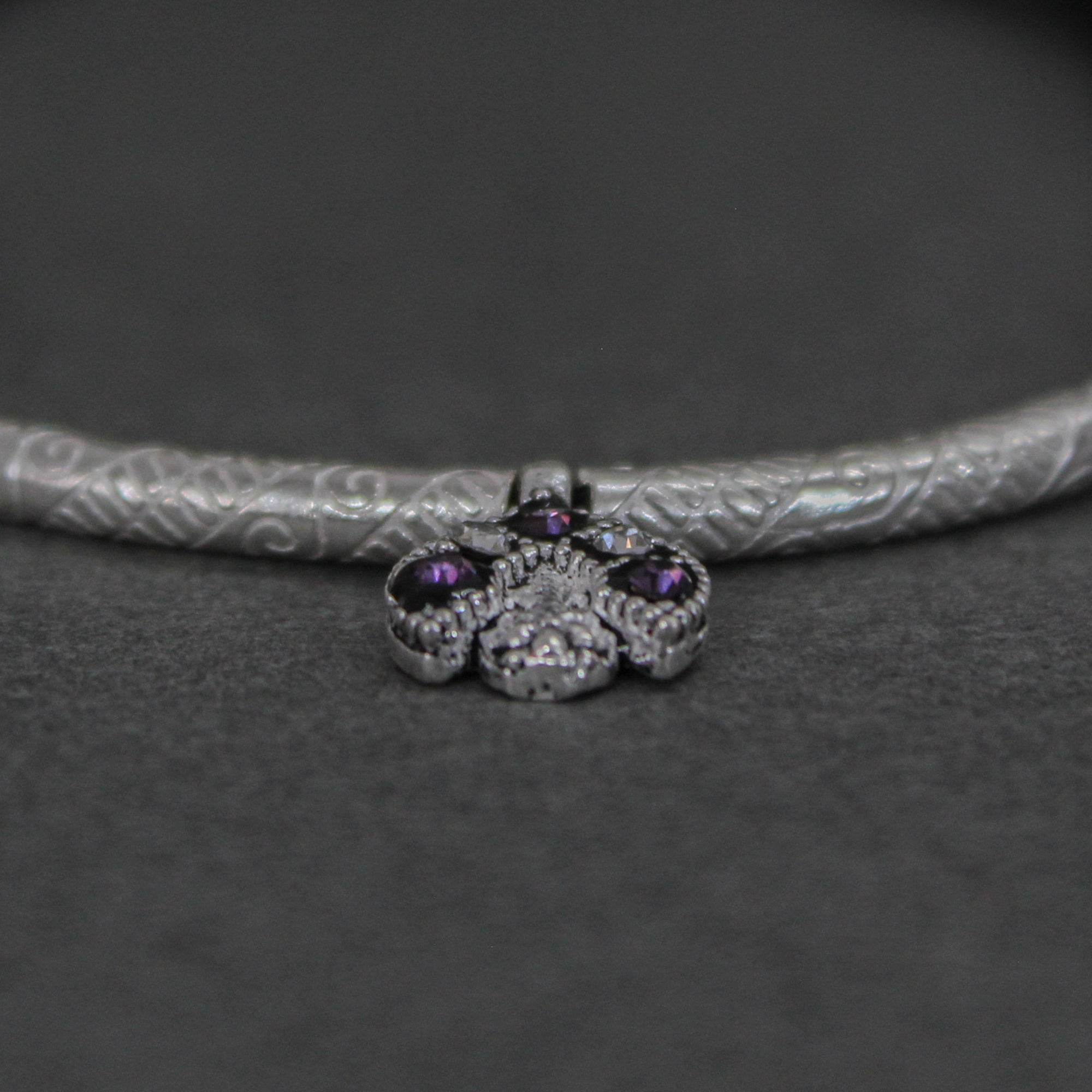 Adjustable 925 Silver Anklet with Sapphire Accents - BeAbhika.com