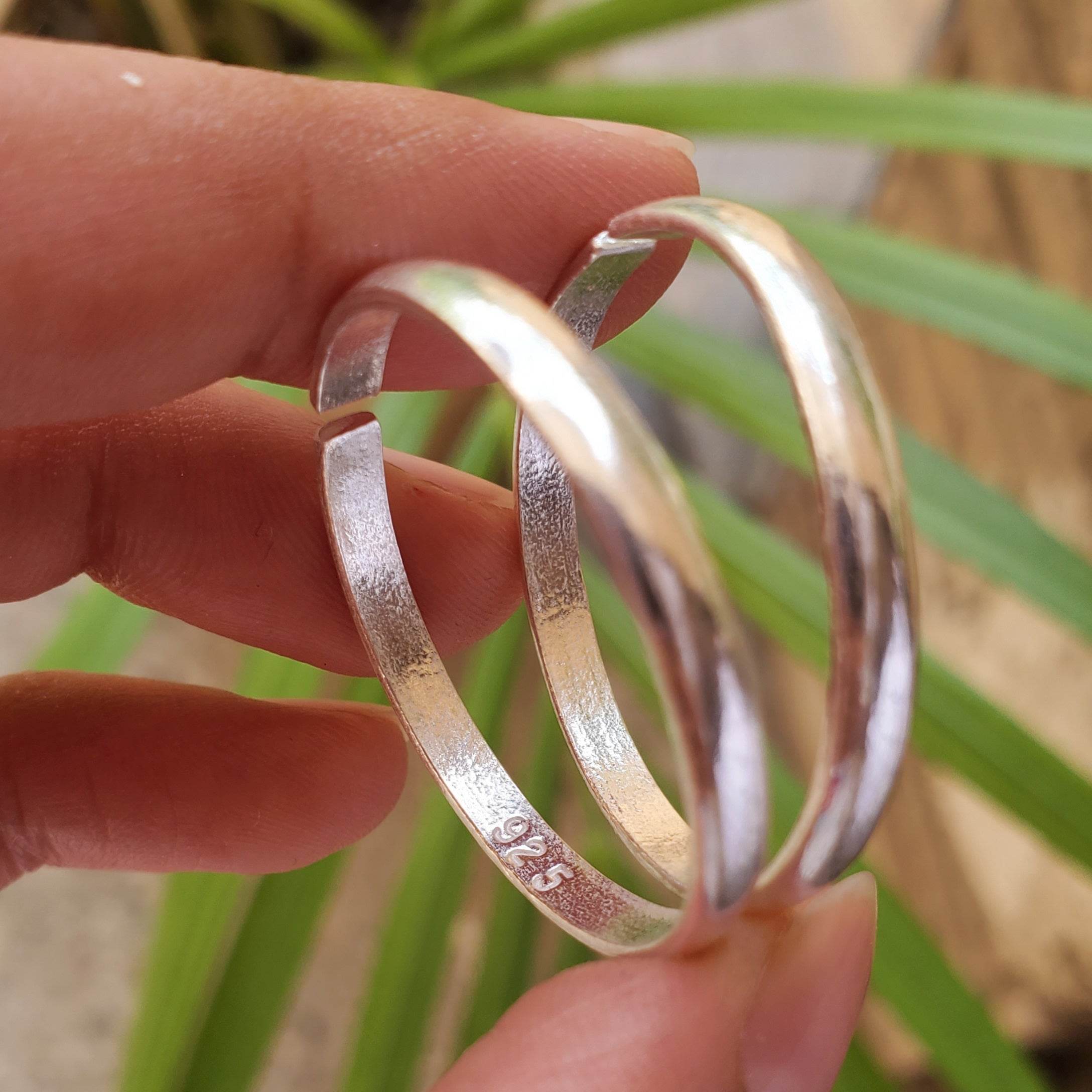 3mm Plain Silver Big Toe Ring - BeAbhika.com