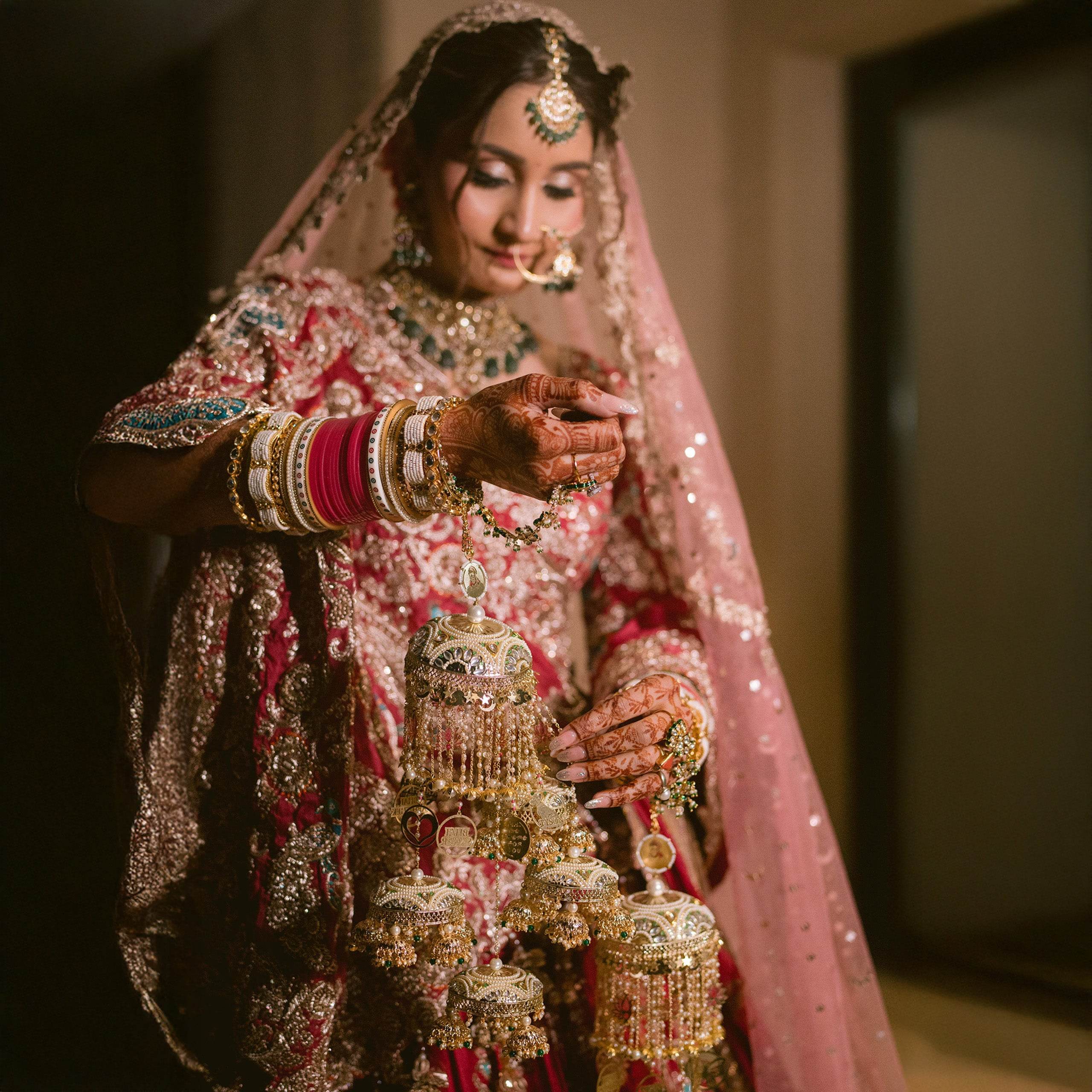 Customizable Resin Lotus & Celestial Kaleere - Pair of 2 Pieces - BeAbhika.com