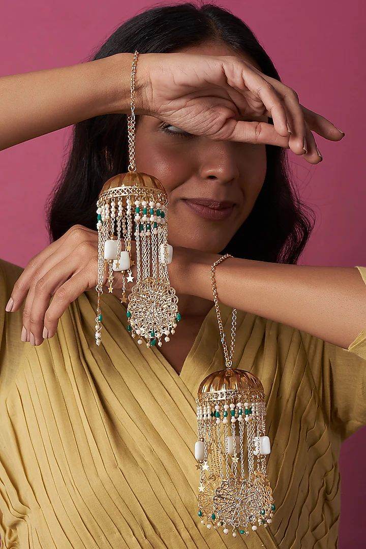 Customised Charms Golden Kaleere Punjabi Wedding Bridal Silver Kalira Personalised Golden Rose Gold Kaleera Traditional Designer Kalire