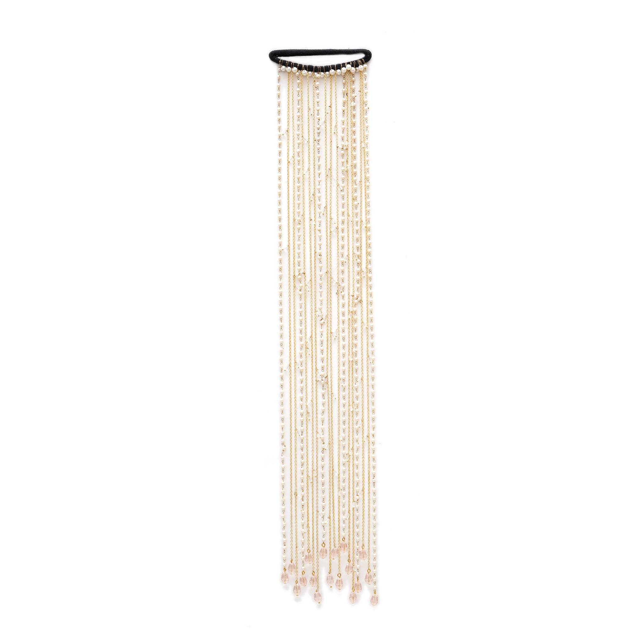 Crystal Drop Chain Hair Veil - BeAbhika.com