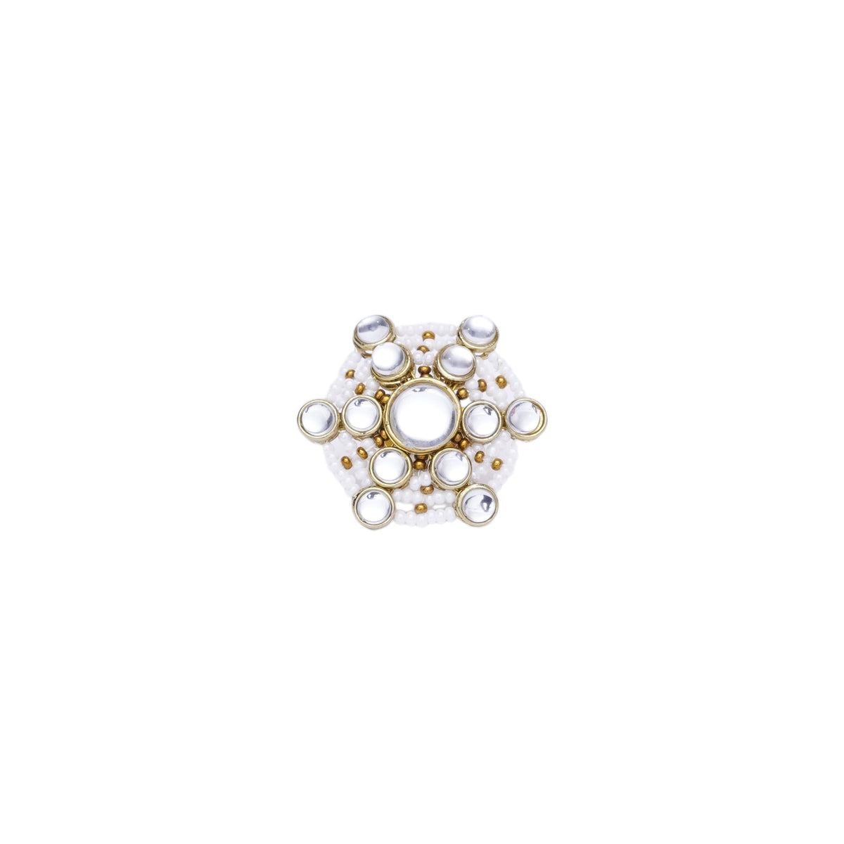 Rajsi — Bridal Floral Kundan Ring
