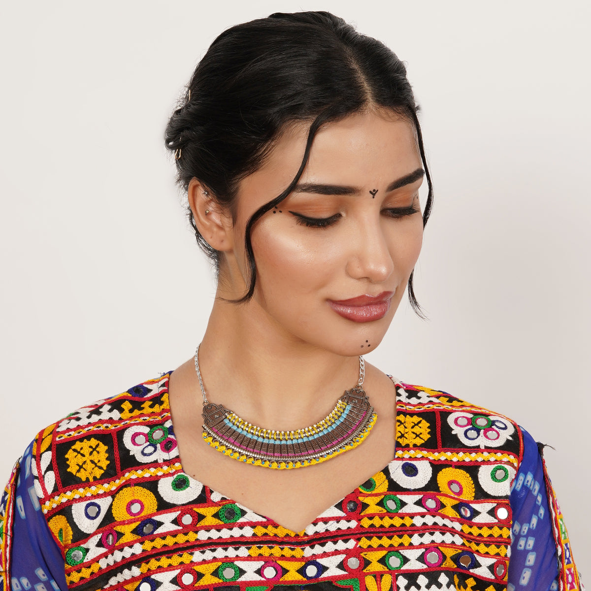 Rainbow Choker Necklace