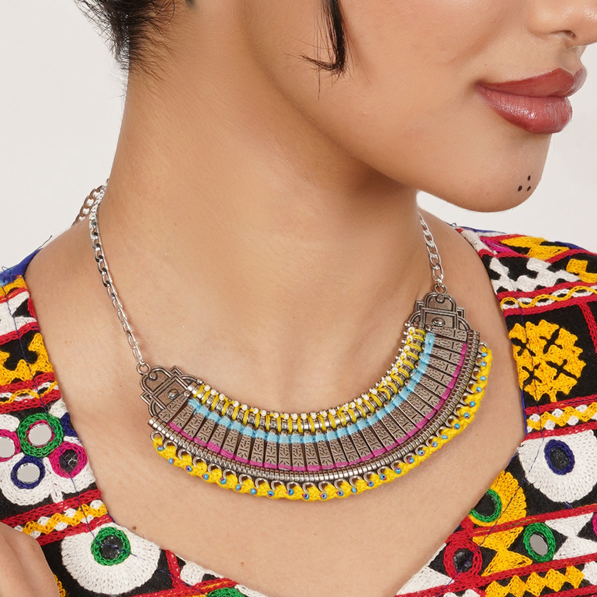 Rainbow Choker Necklace