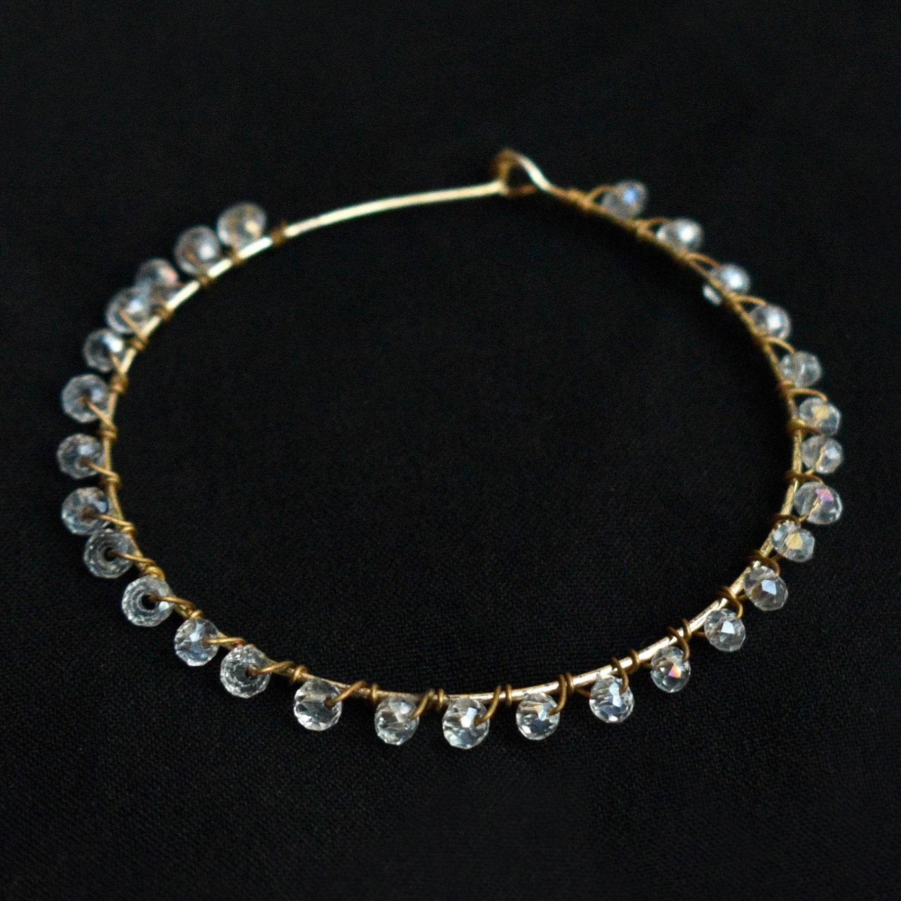 Traditional Kundan earrings in gold-tone, perfect for weddings and festive wear