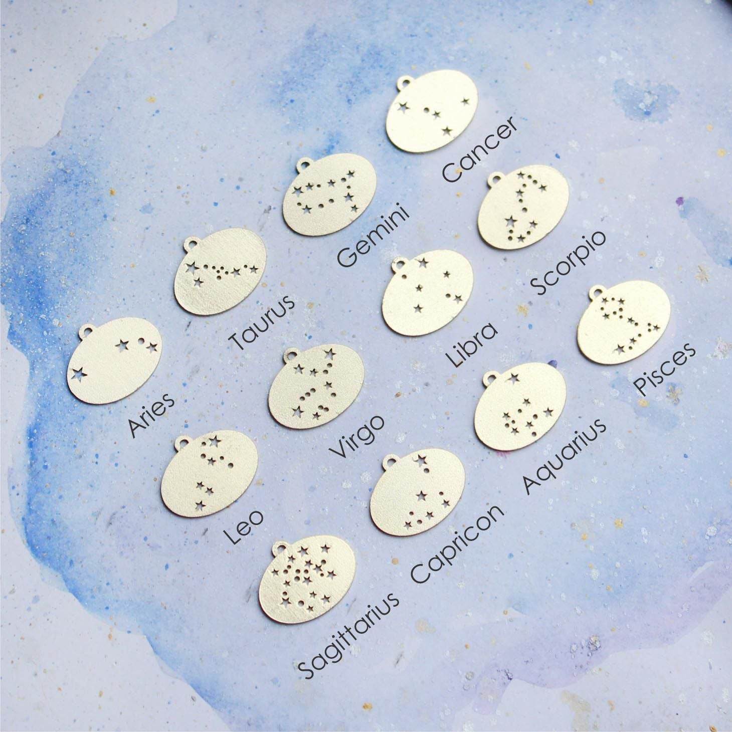 Pearl Crescent Celestial Zodiac Charm Necklace - BeAbhika.com
