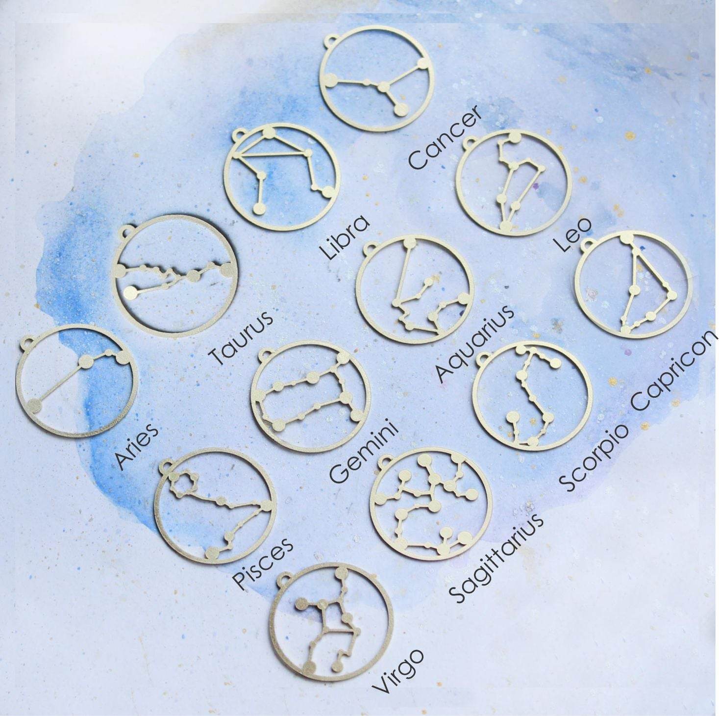 Celestial Zodiac Long Necklace - BeAbhika.com
