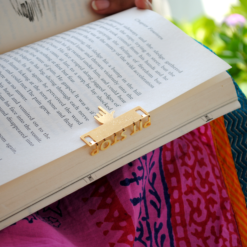 Pit Stop Bookmark