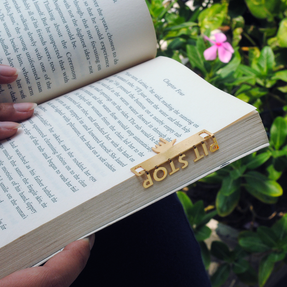 Pit Stop Bookmark