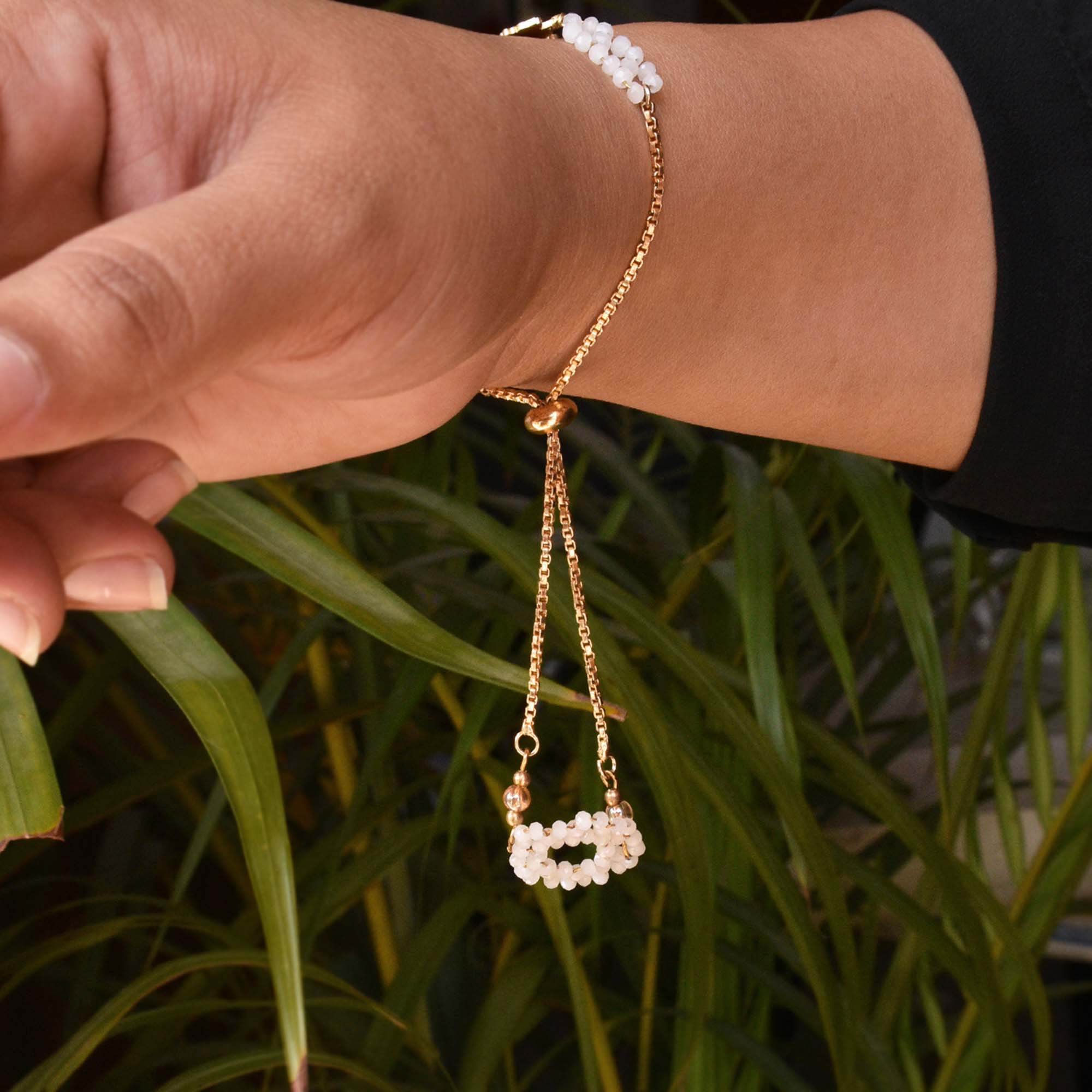 2 Sided Bracelet with State Charm - BeAbhika.com
