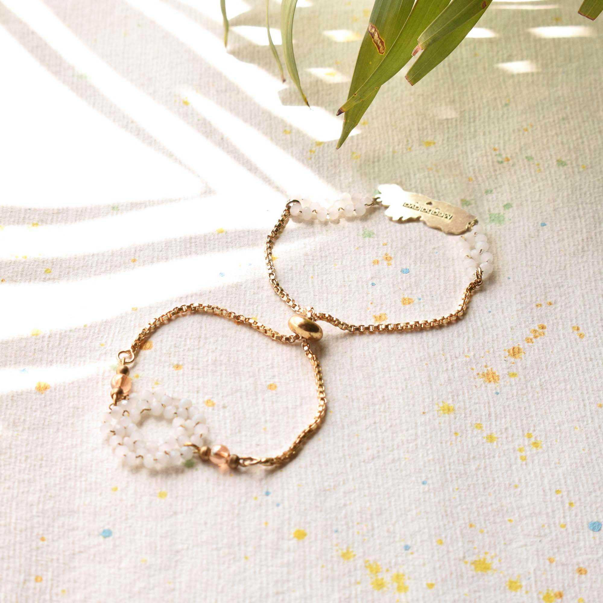 2 Sided Bracelet with State Charm - BeAbhika.com