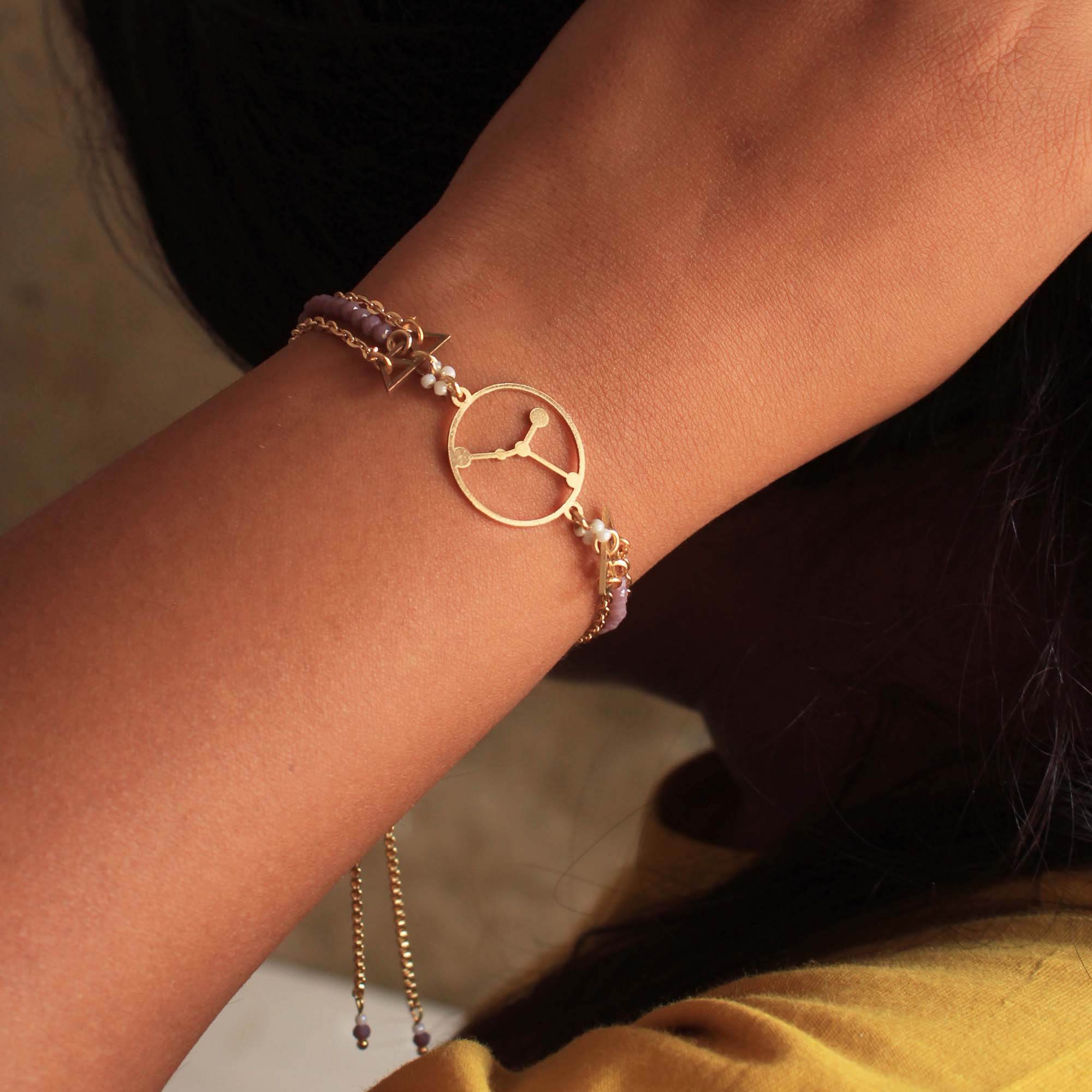 The Beaded Adjustable Zodiac Bracelet - BeAbhika.com