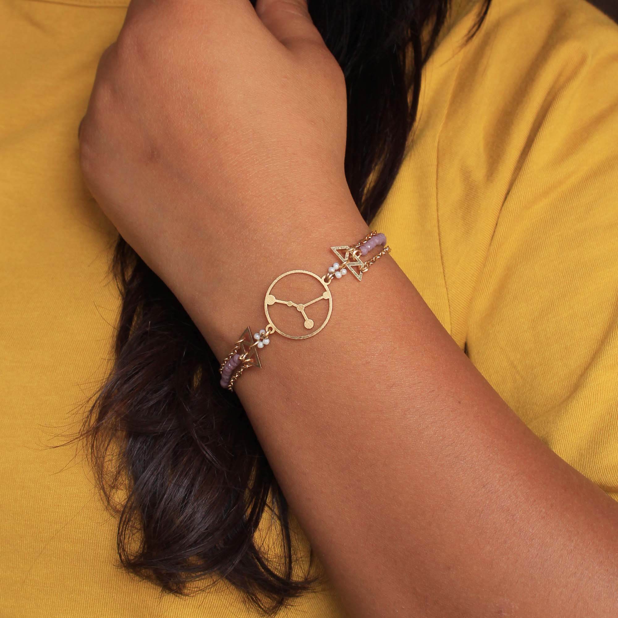 The Beaded Adjustable Zodiac Bracelet - BeAbhika.com