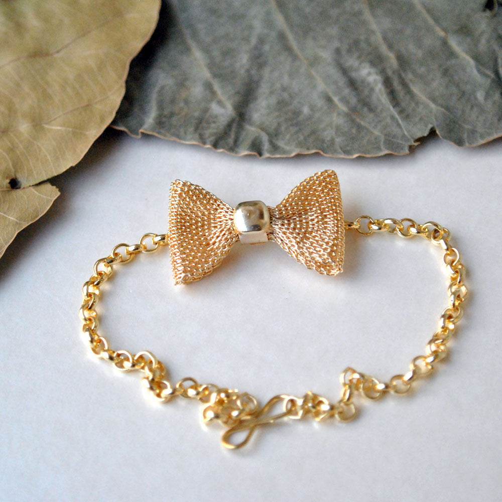 Knotty Bow Bracelet - BeAbhika.com
