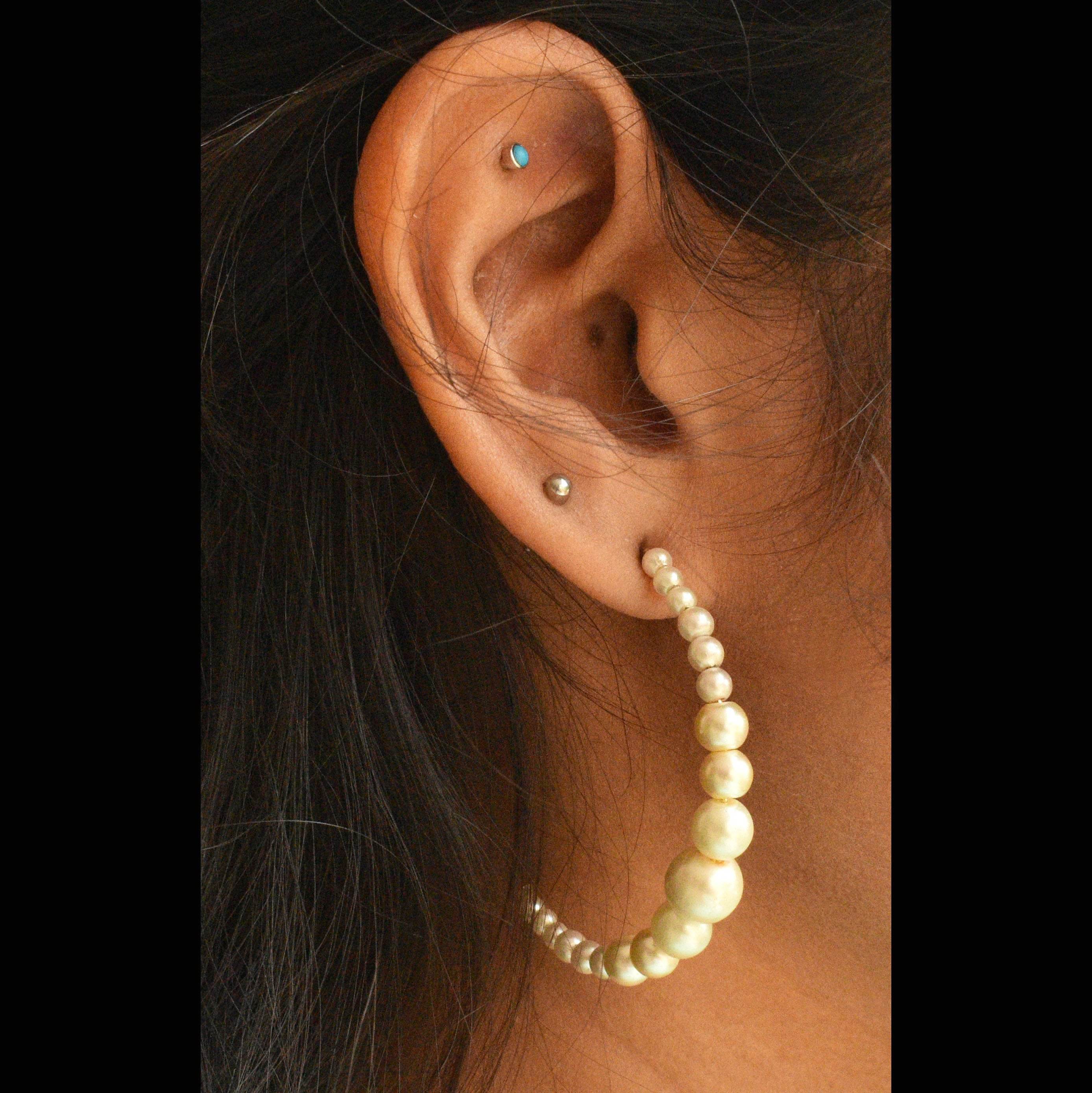 Traditional Kundan earrings in gold-tone, perfect for weddings and festive wear