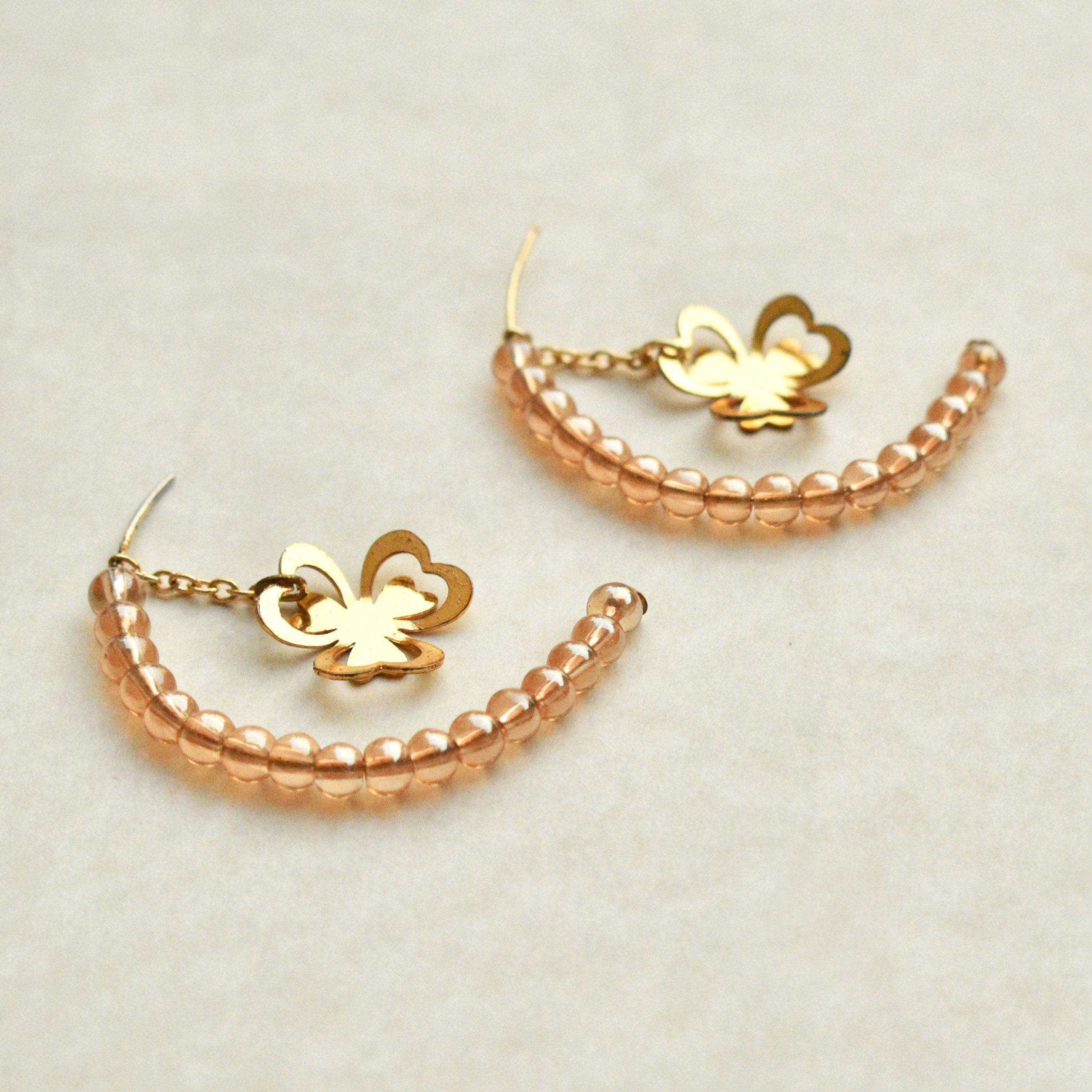 Traditional Kundan earrings in gold-tone, perfect for weddings and festive wear