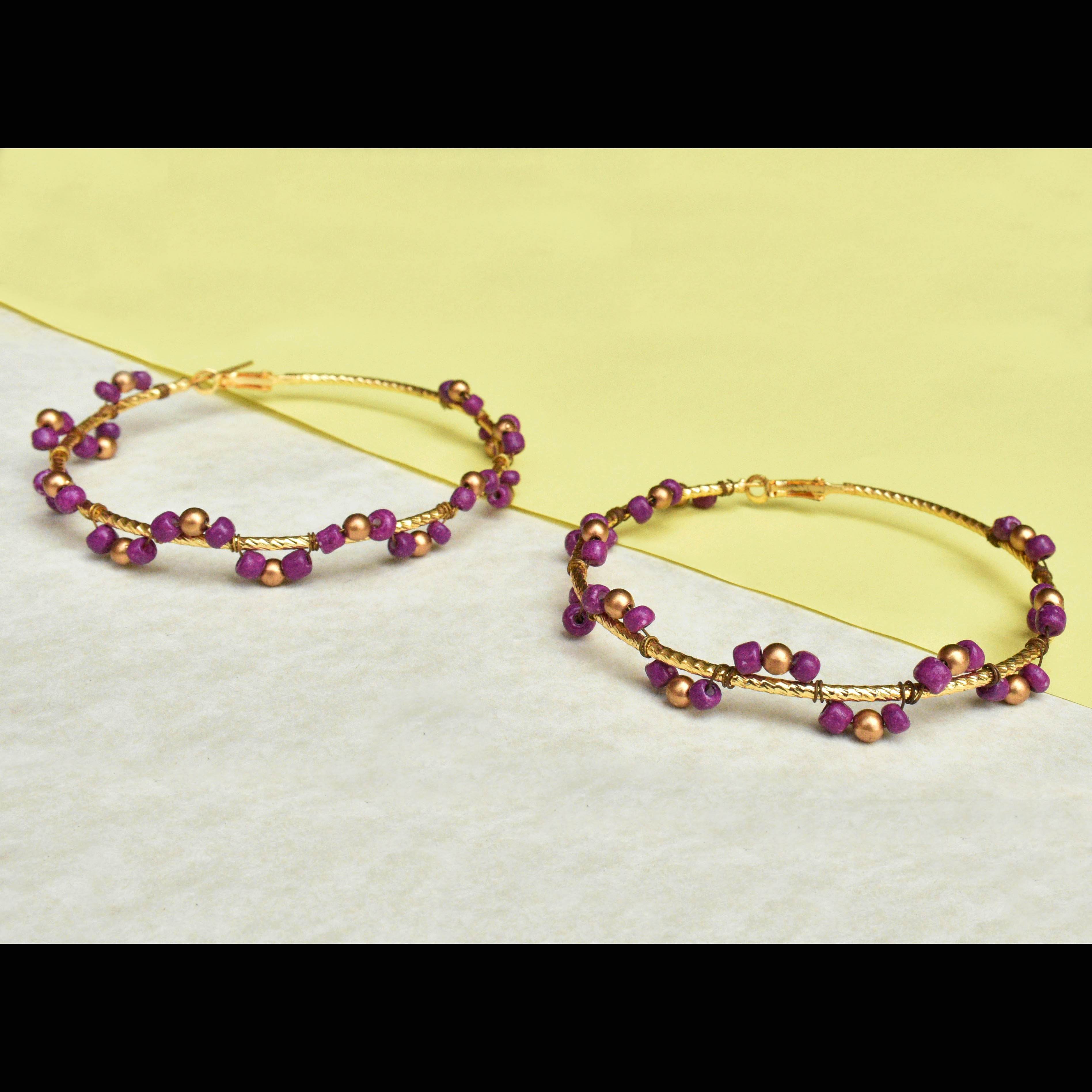 Traditional Kundan earrings in gold-tone, perfect for weddings and festive wear