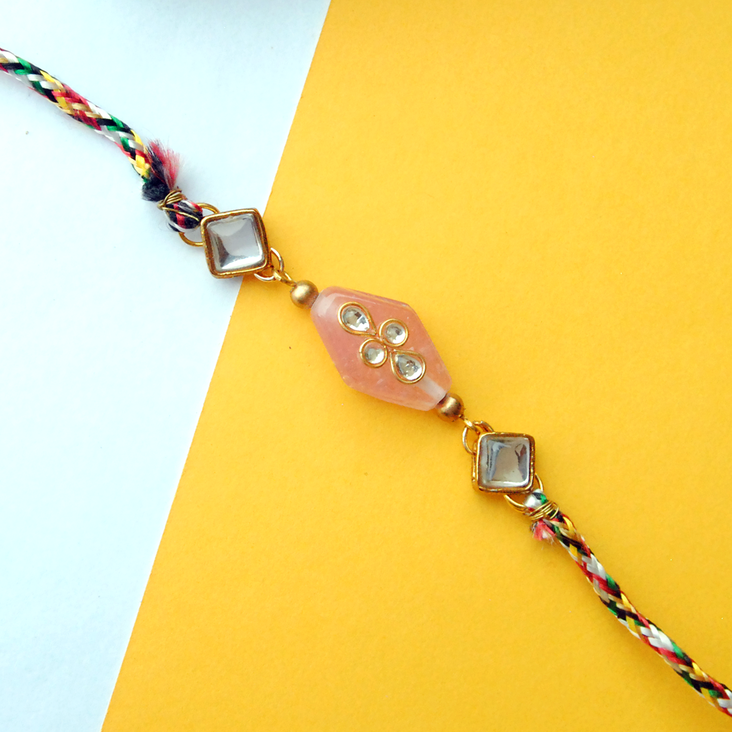 Pink Stone Rakhi