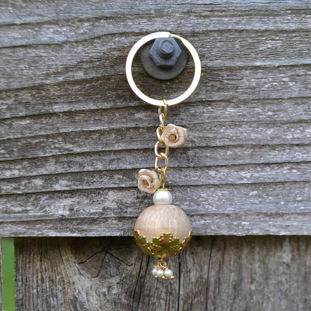 Wooden Ballerina Keychain (ACK002) - BeAbhika.com