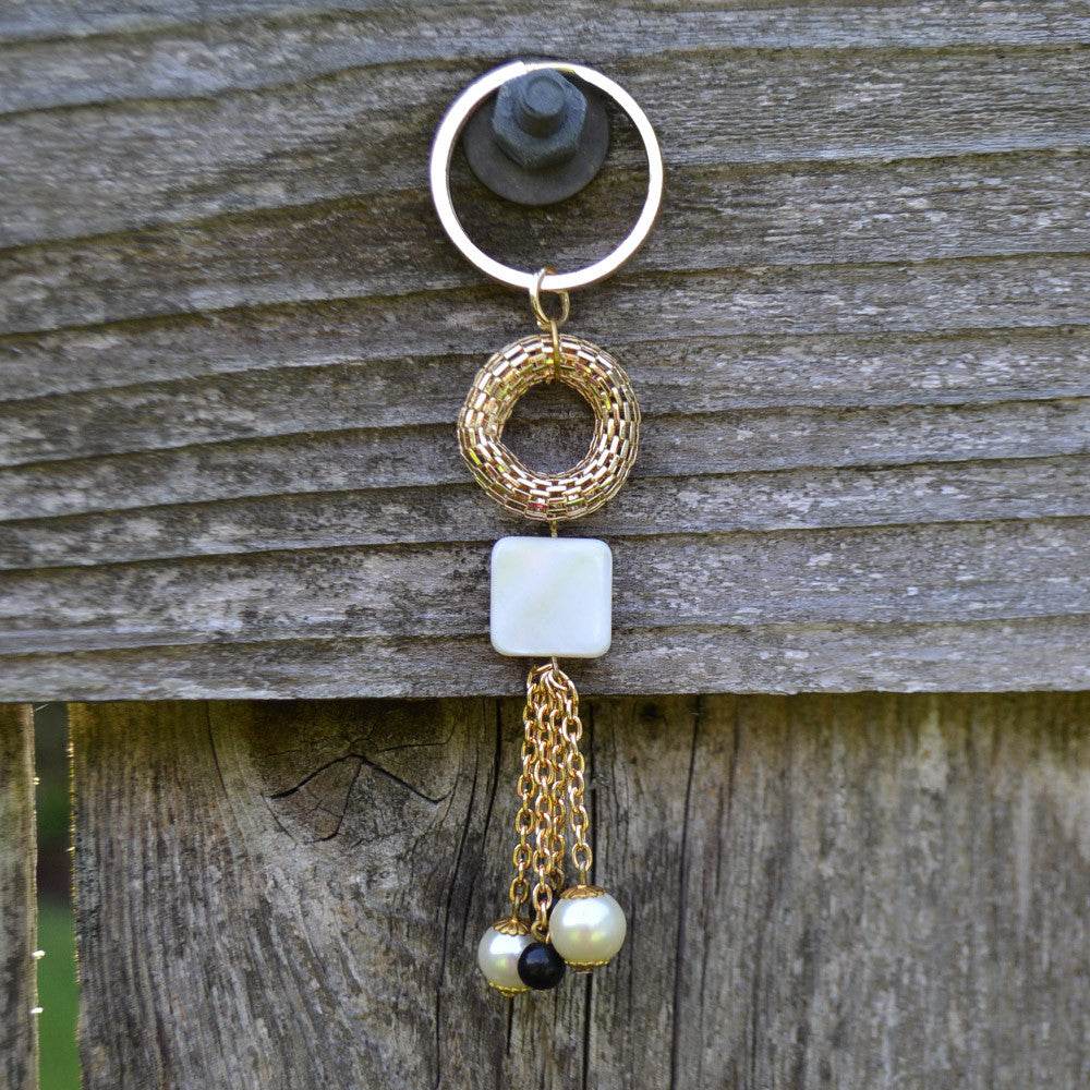 MOP Mesh Tassel Key chain - BeAbhika.com