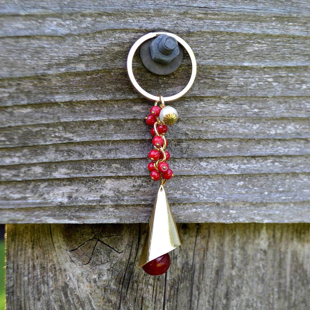 Red Berries Keychain - BeAbhika.com