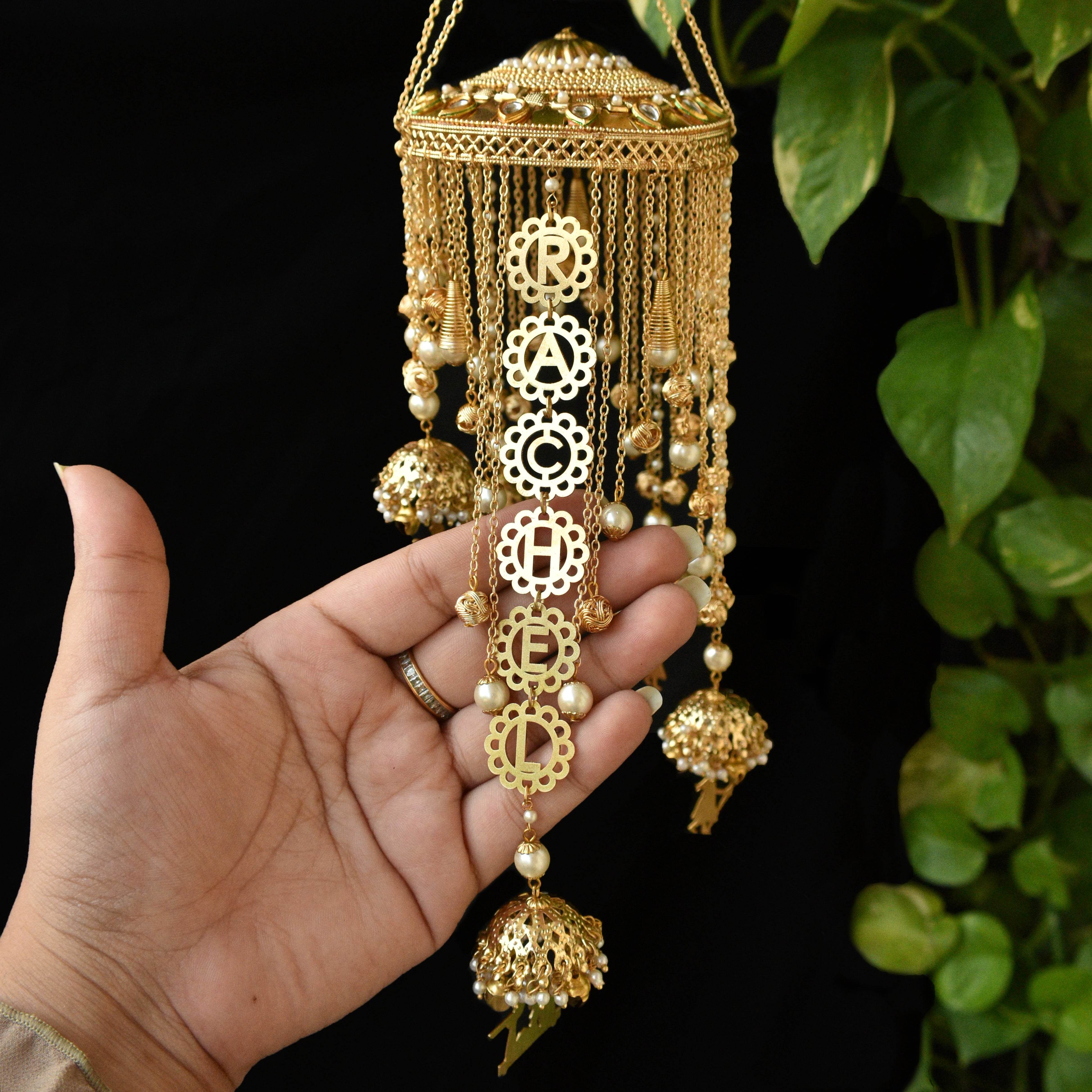 Customised Charms Golden Kaleere Punjabi Wedding Bridal Silver Kalira Personalised Golden Rose Gold Kaleera Traditional Designer Kalire