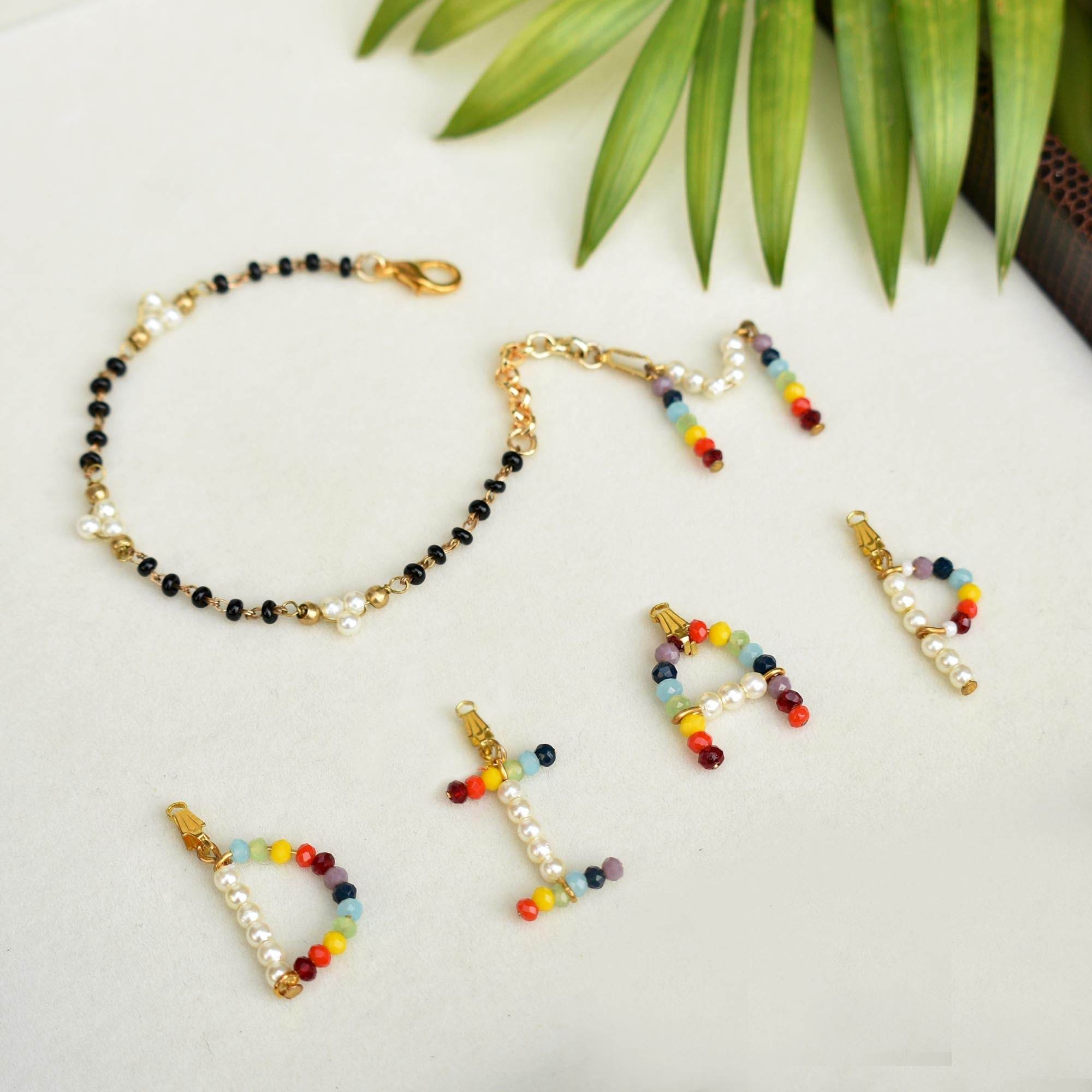 colorful beads mangalsutra bracelet