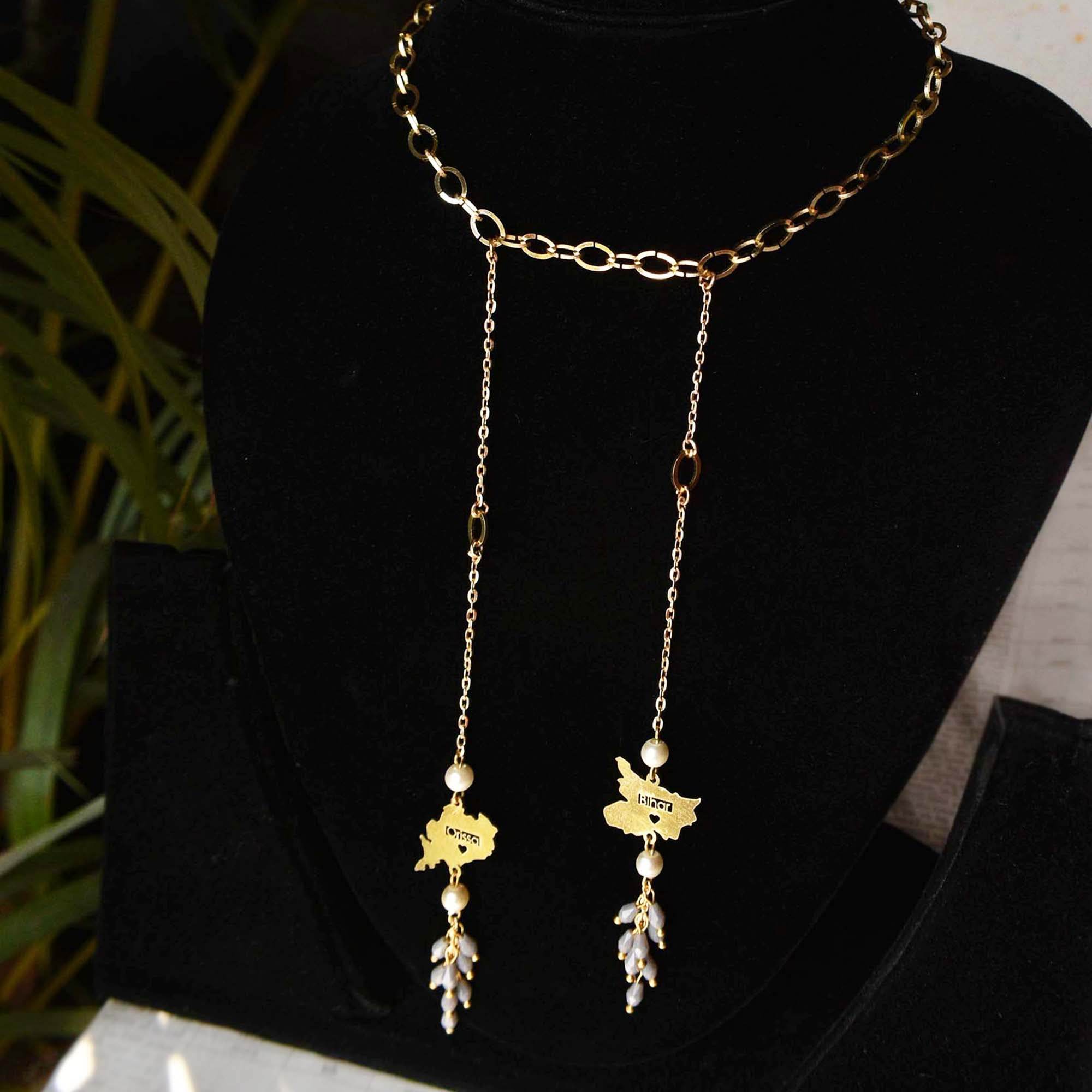 Knot - Me State Charm Necklace - BeAbhika.com
