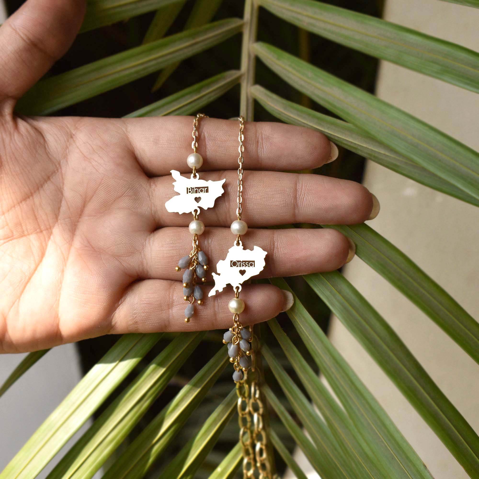 Knot - Me State Charm Necklace - BeAbhika.com