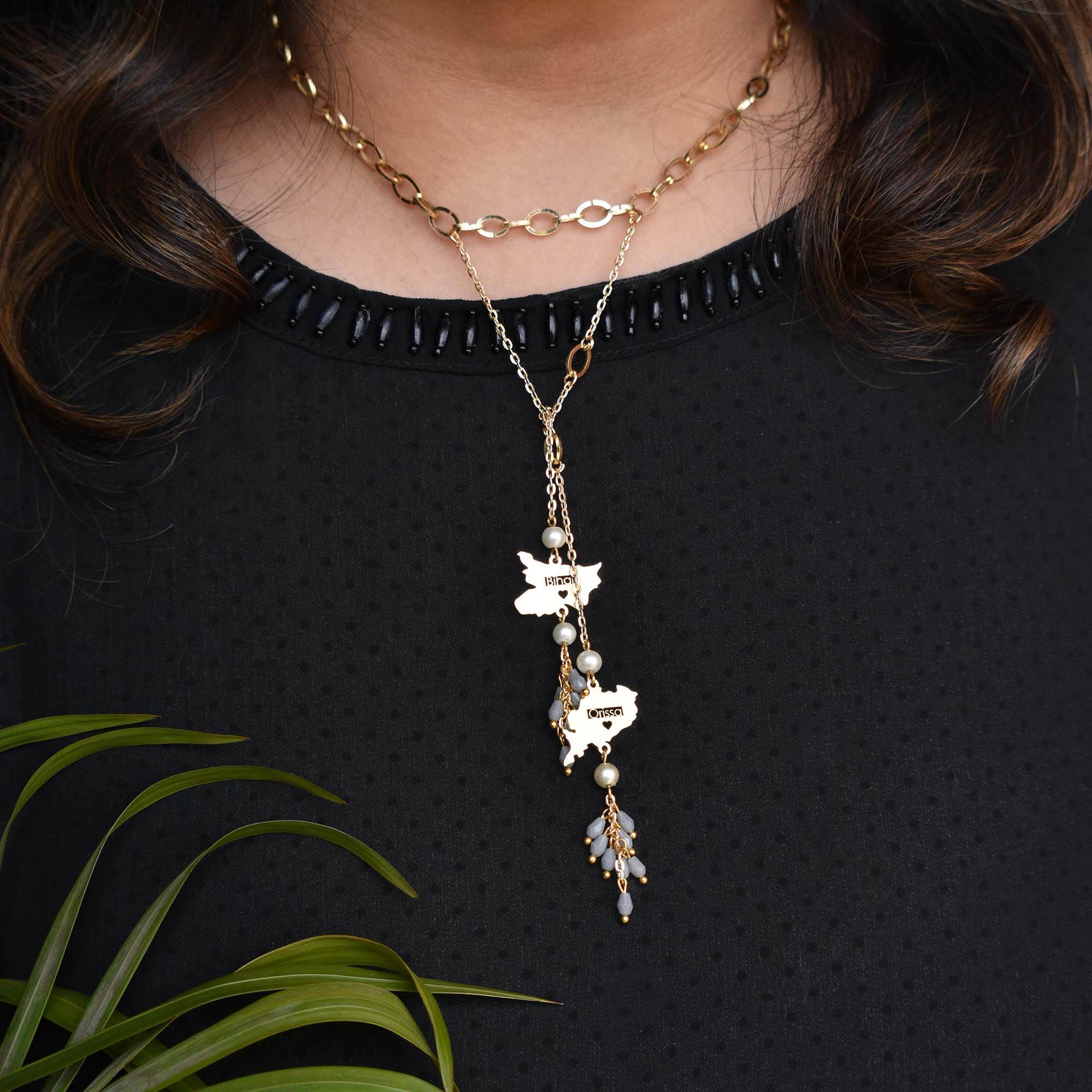 Knot - Me State Charm Necklace - BeAbhika.com