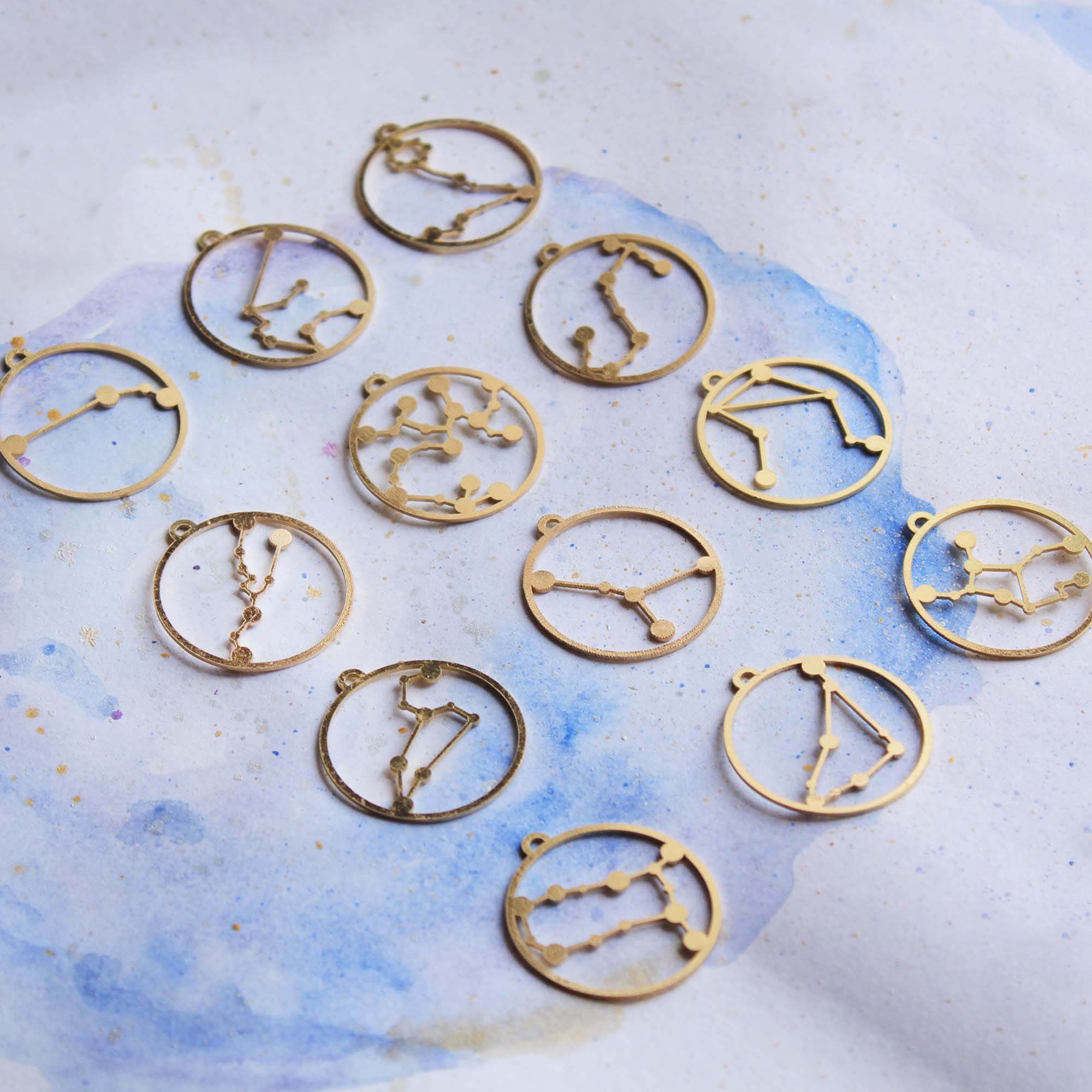 Celestial Zodiac Long Necklace - BeAbhika.com