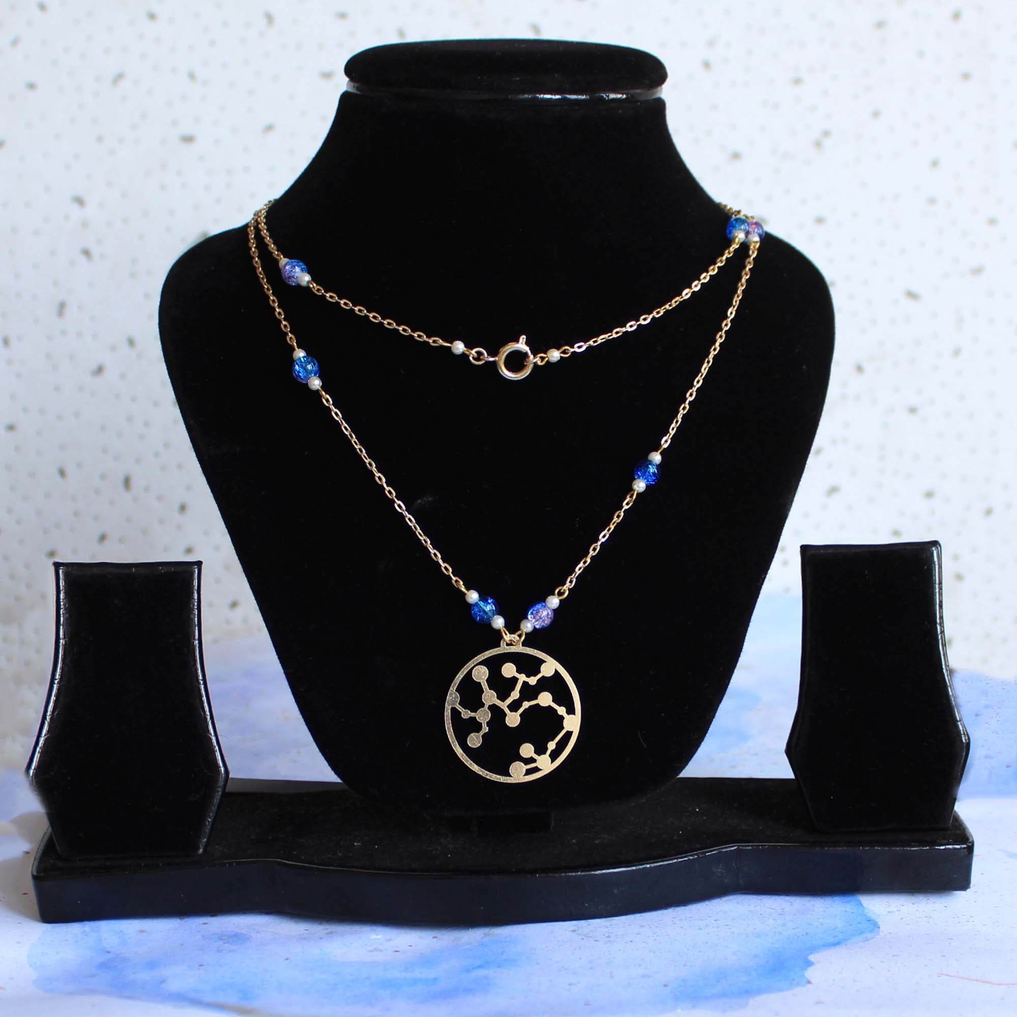 Celestial Zodiac Long Necklace - BeAbhika.com