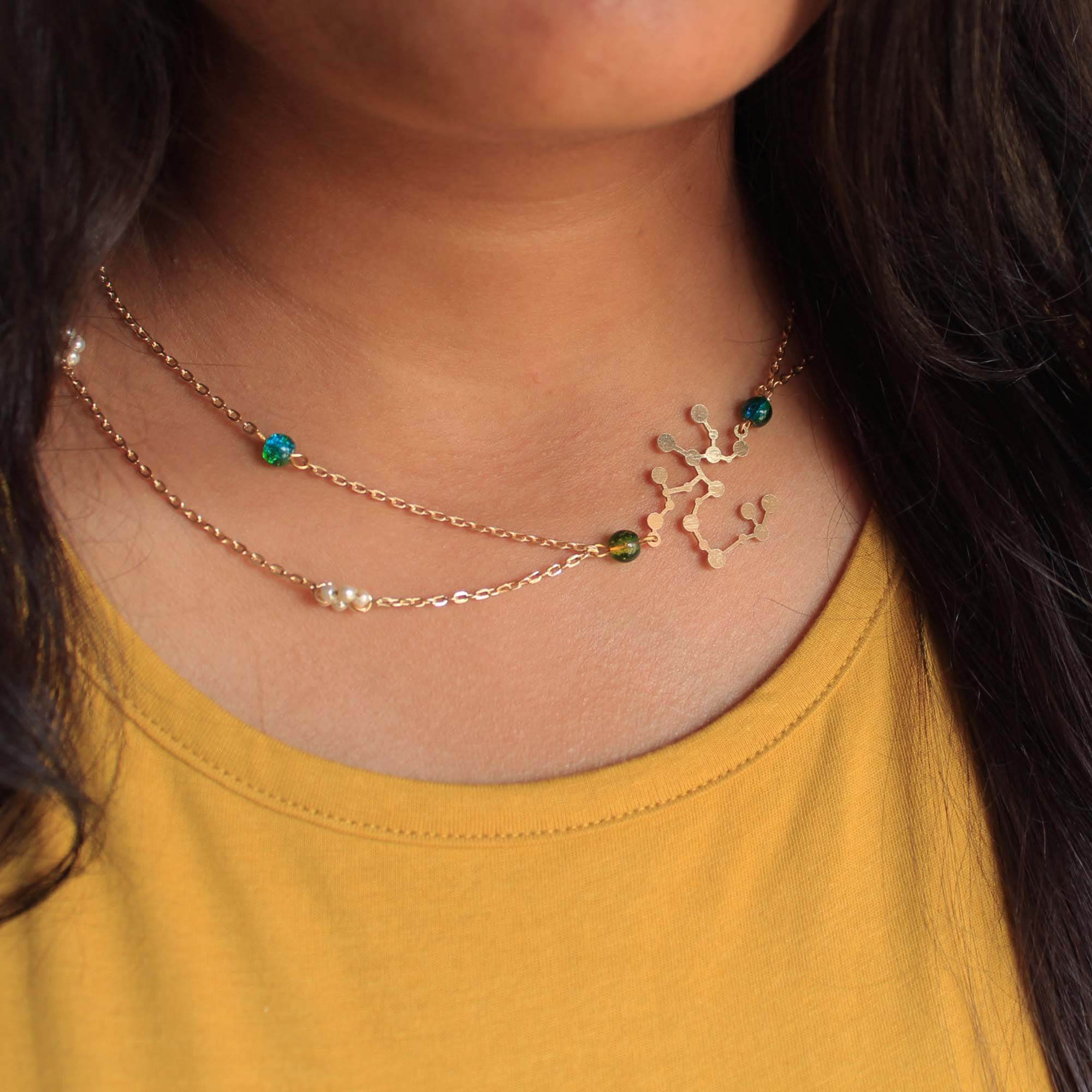 Layered Zodiac Necklace - BeAbhika.com