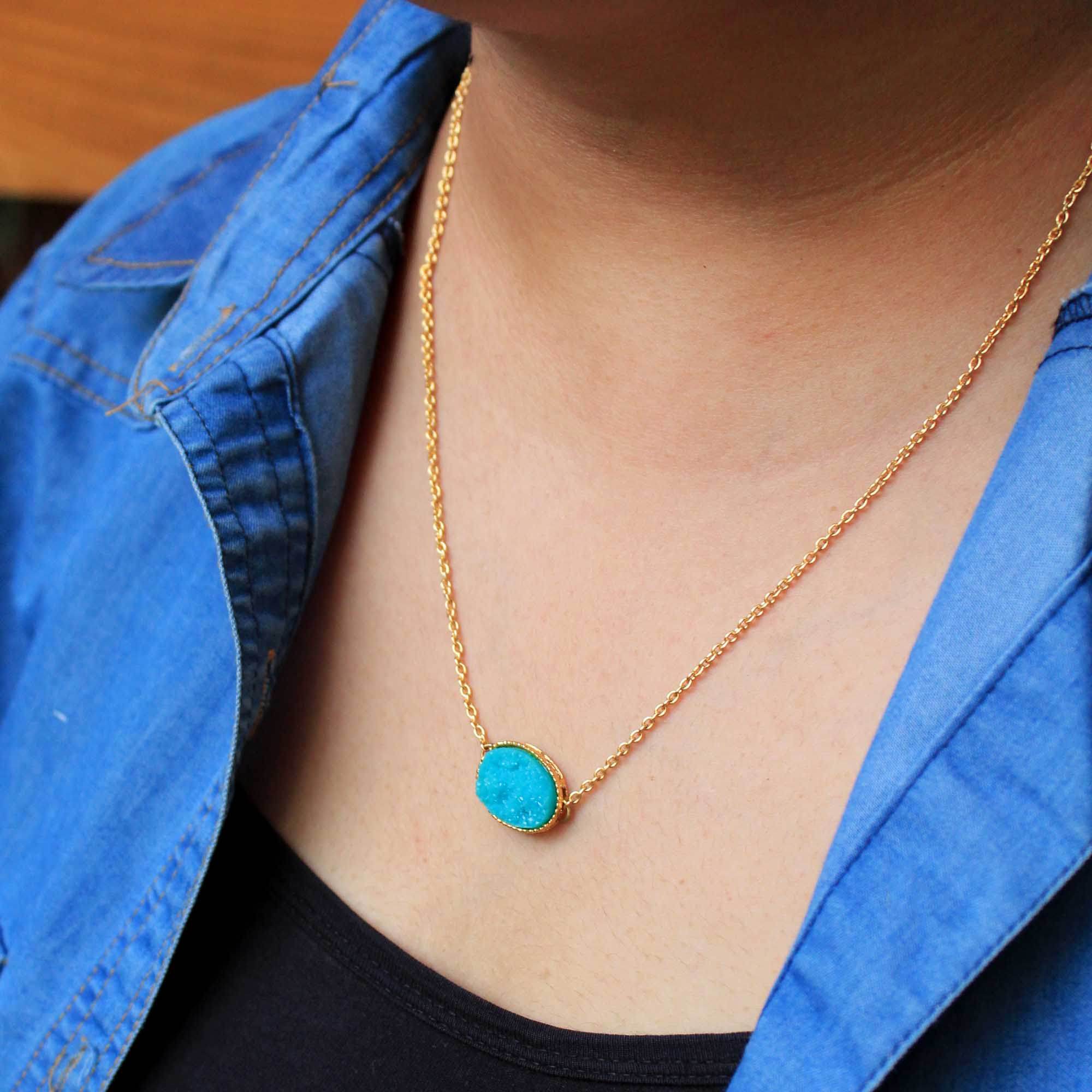 Druzy Stone Necklace