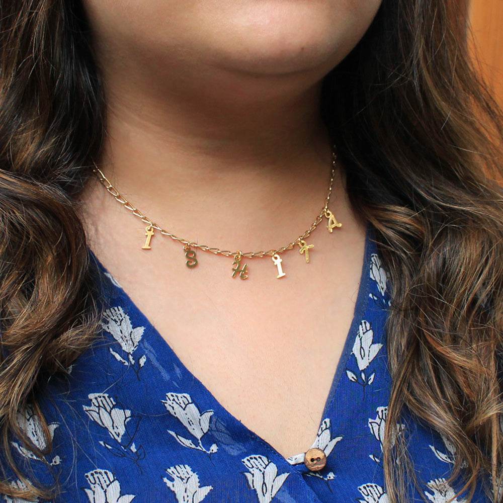 Personalized Initials Name Necklace - BeAbhika.com