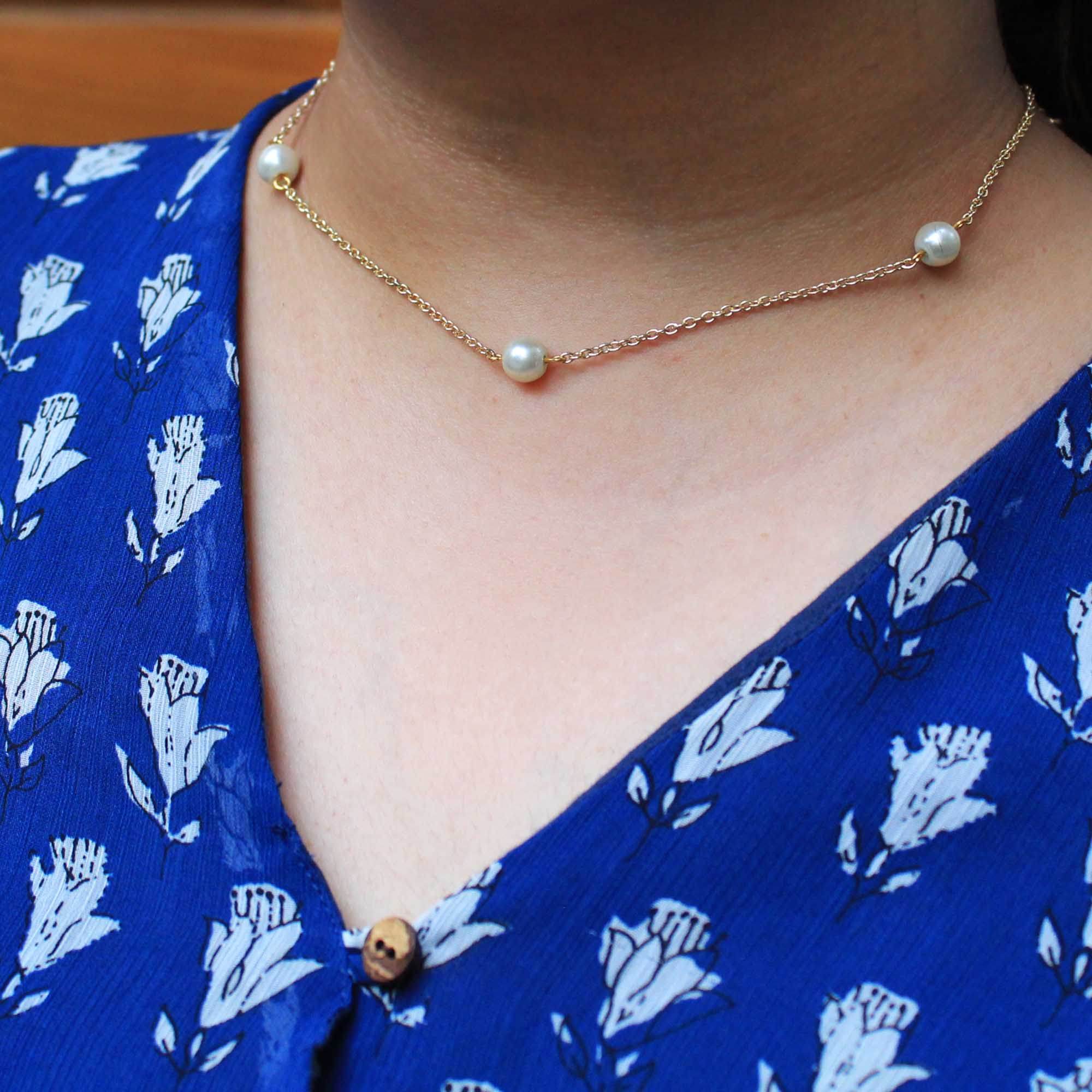 Pearly Necklace - BeAbhika.com