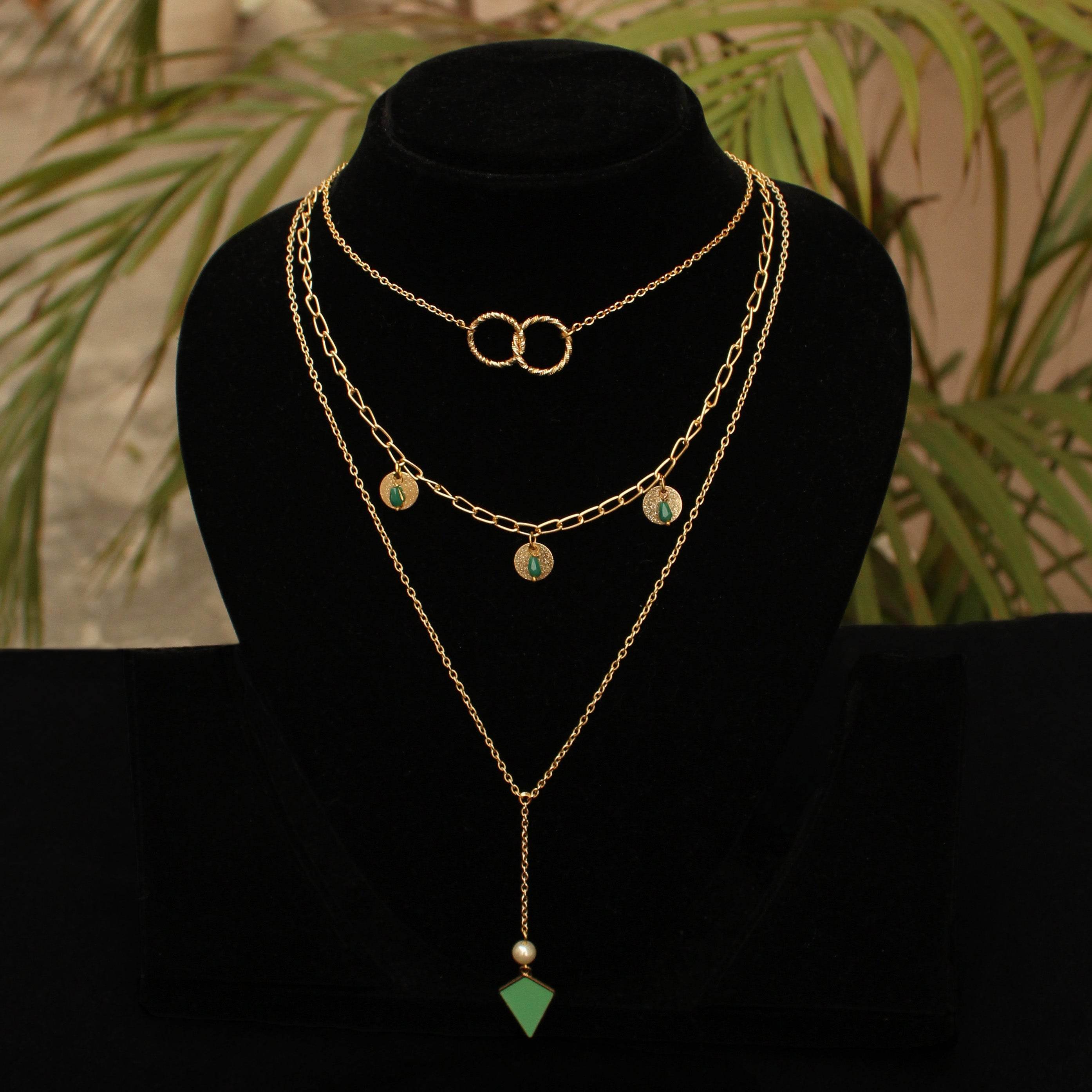 DIY 3 Layer Necklace - BeAbhika.com