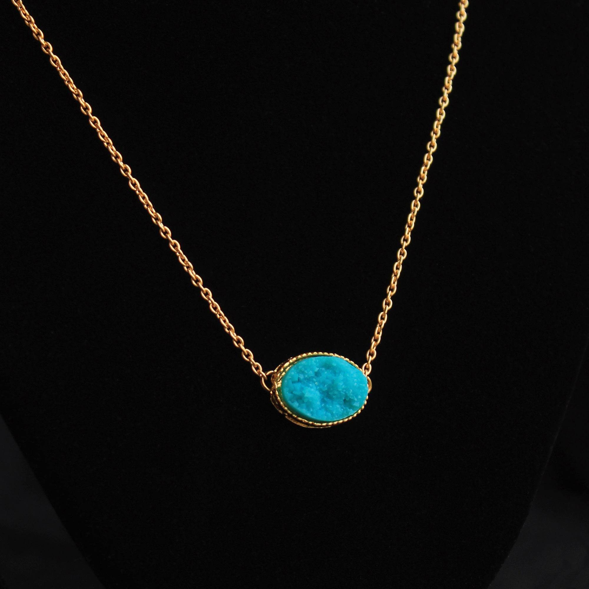 Druzy Stone Necklace - BeAbhika.com