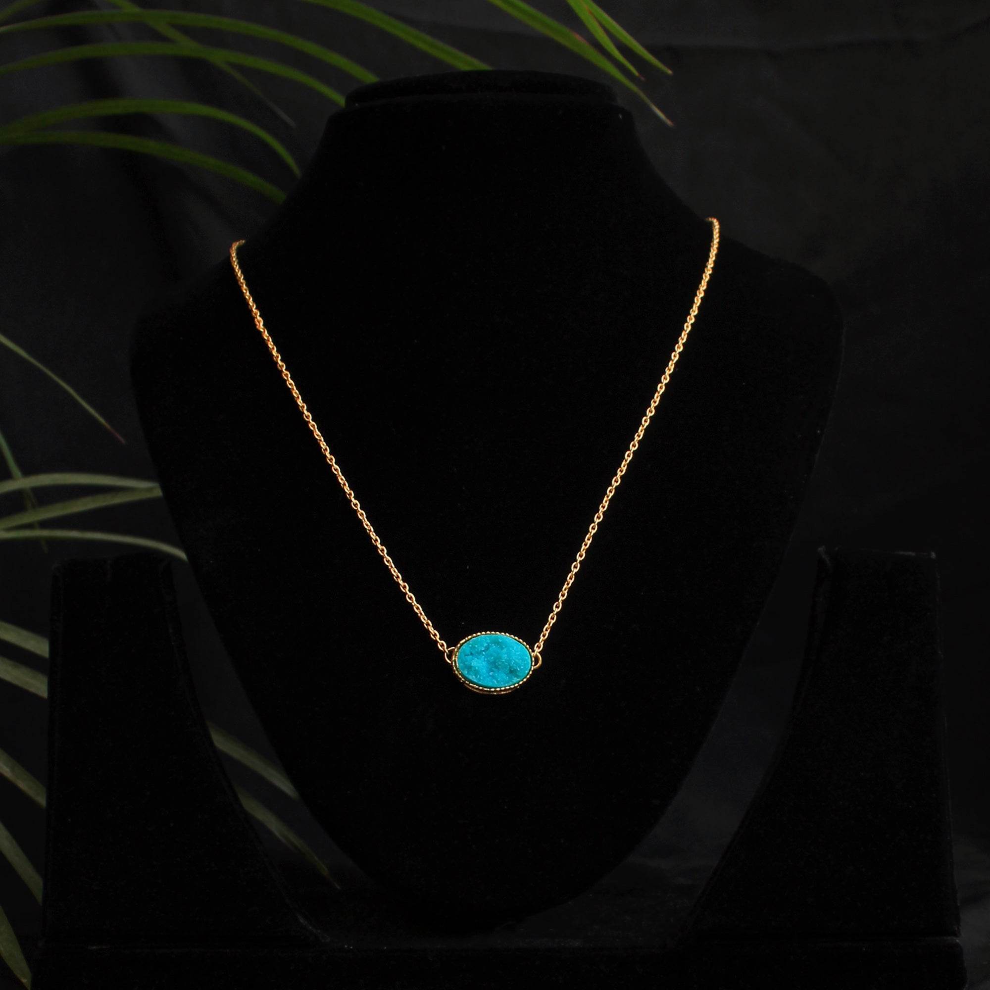 Druzy Stone Necklace - BeAbhika.com