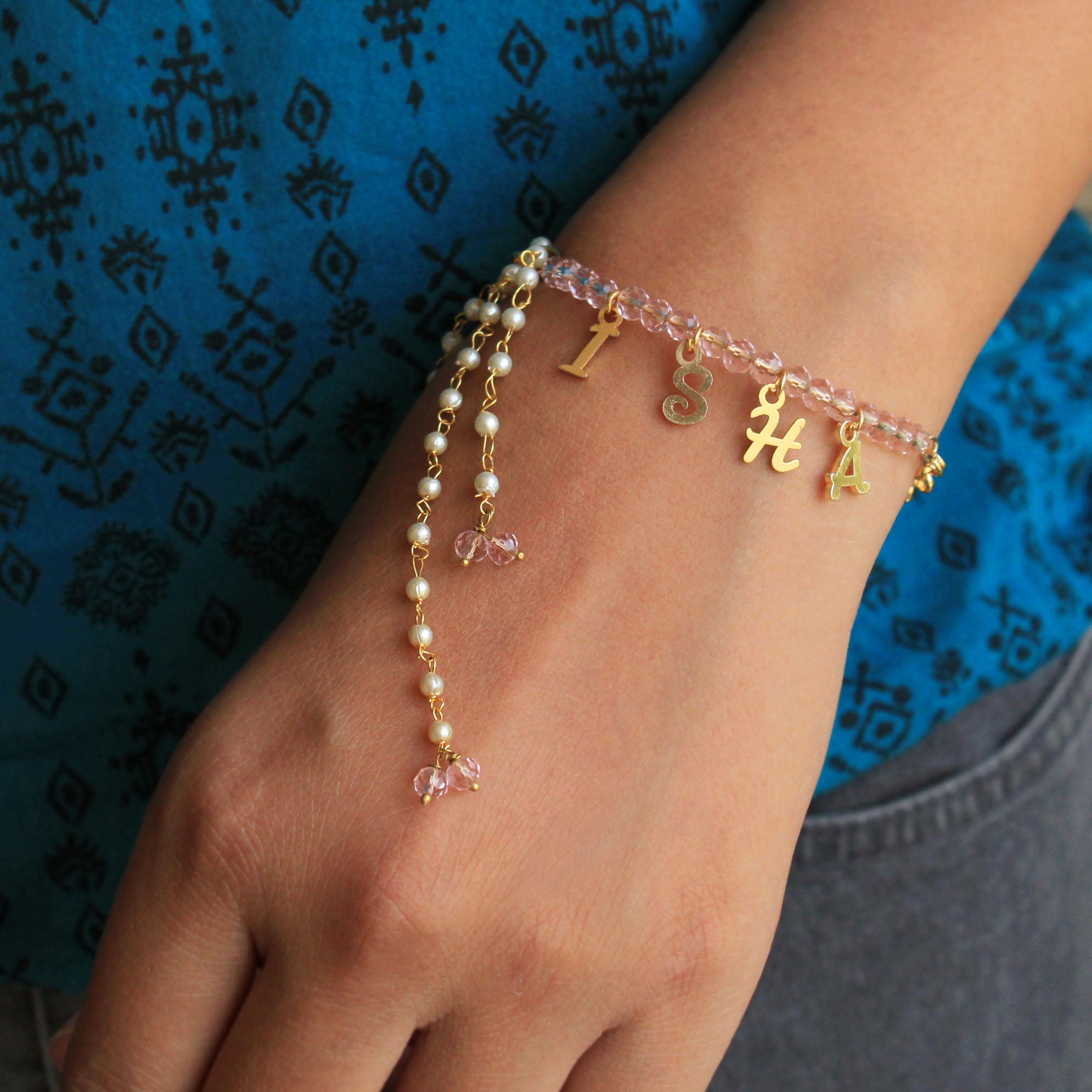 BeAbhika Designer Unique Bhabhi Lumba Bracelet Sister Rakhi Send Rakhi To Brother Bhabhi Peach Pink CustomiSend Bhabhi Name Lumba For Sister In Law Send Rakhi In India Available At Best Price COD Available Express Quick Shipping PersonaliSend Name Bhabhi Rakhi Gift