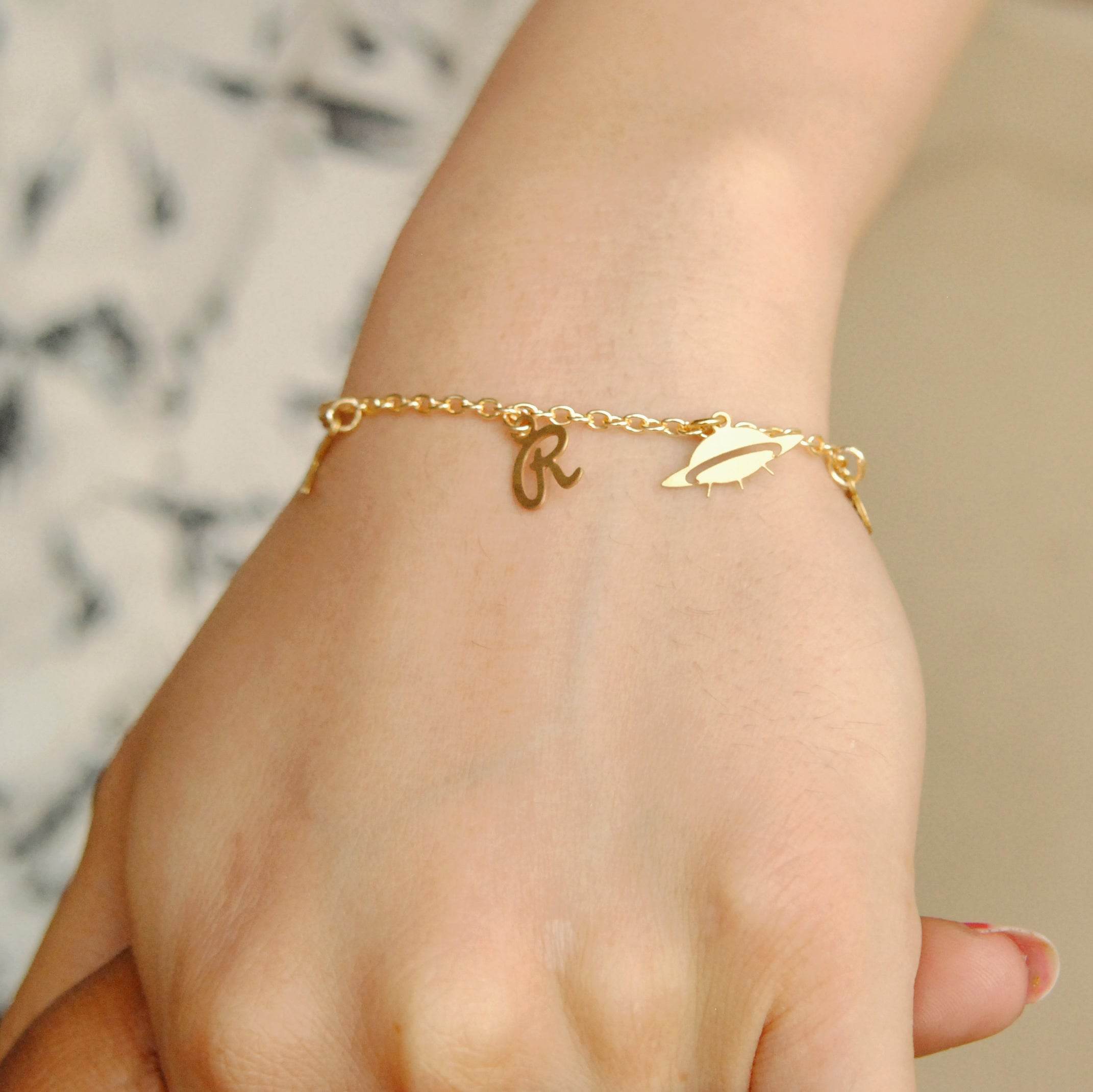 Sky Charms Personalised Bracelet - BeAbhika.com