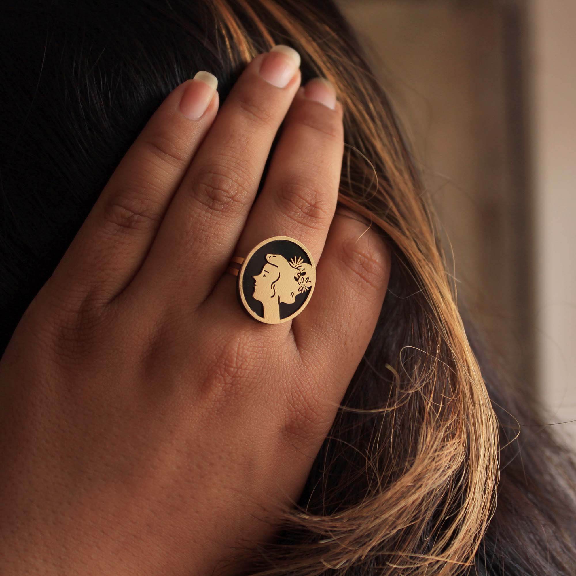 Laser Cut Zodiac Ring - BeAbhika.com
