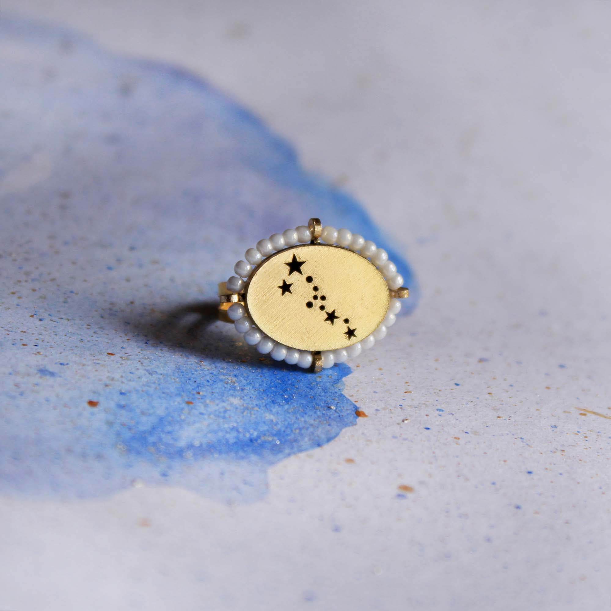 Pearly Constellation Ring - BeAbhika.com