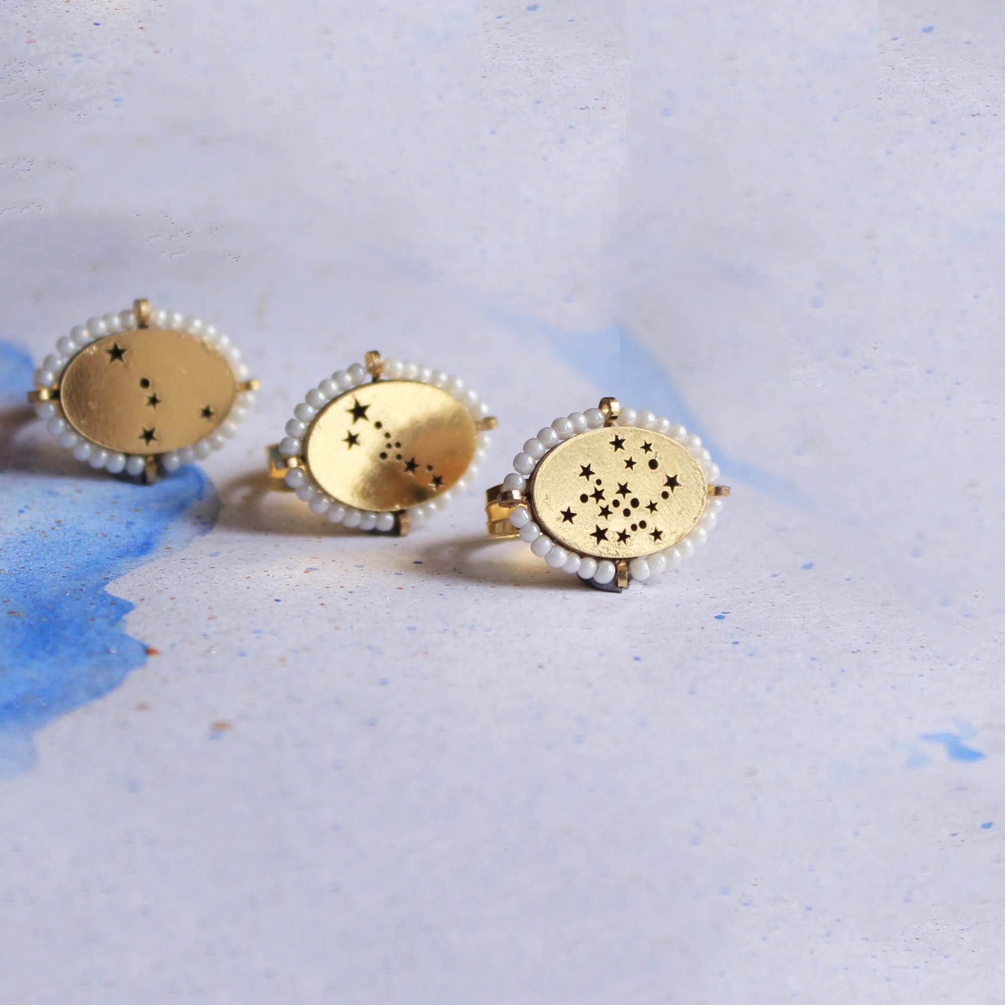 Pearly Constellation Ring - BeAbhika.com