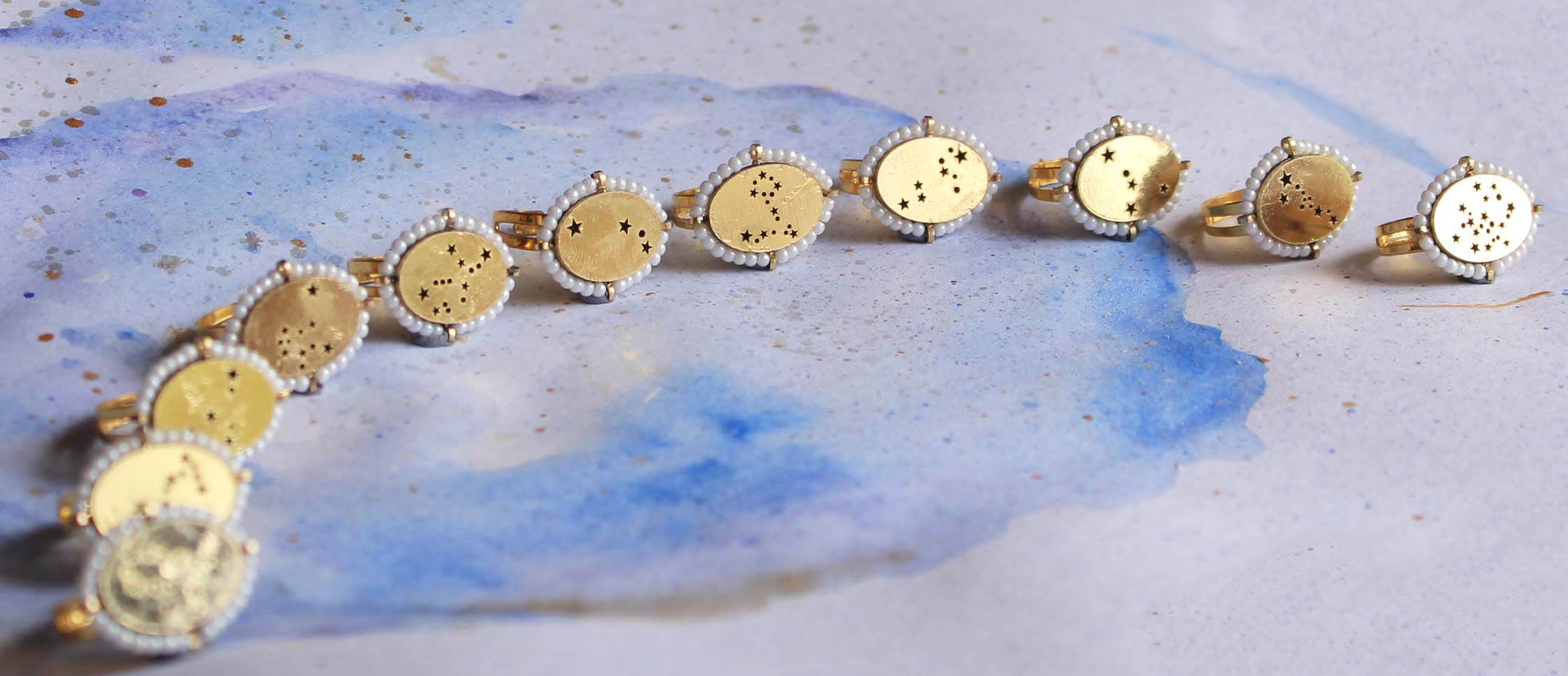 Pearly Constellation Ring - BeAbhika.com