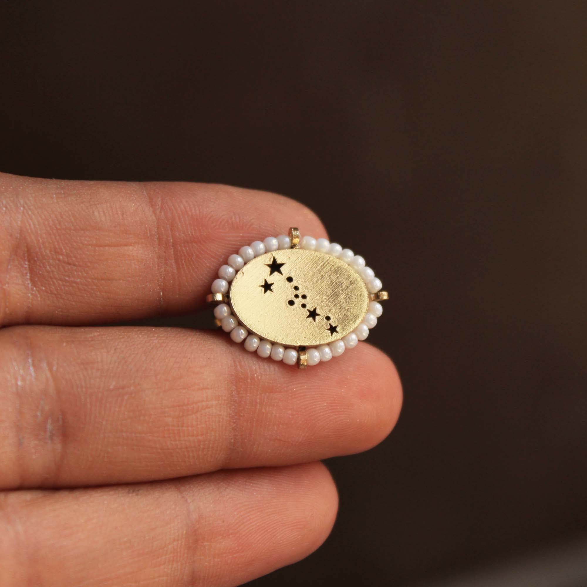 Pearly Constellation Ring - BeAbhika.com