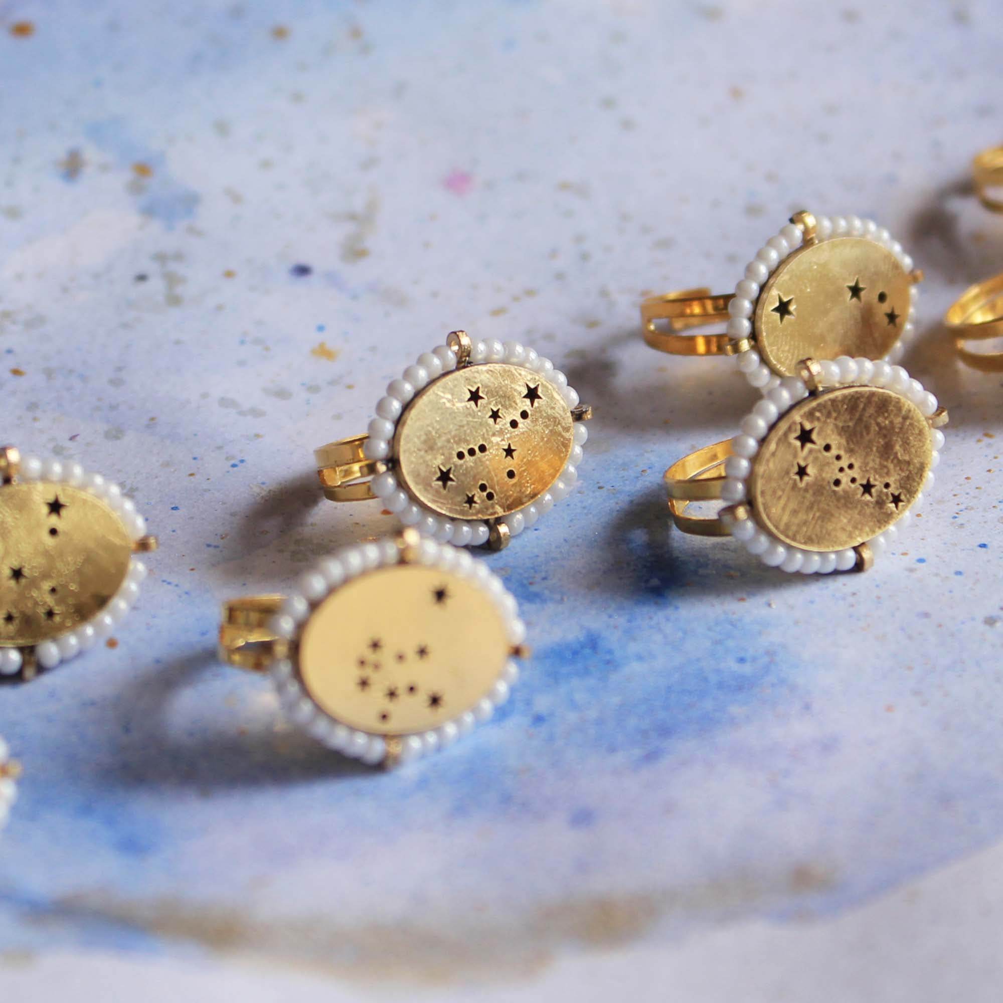Pearly Constellation Ring - BeAbhika.com