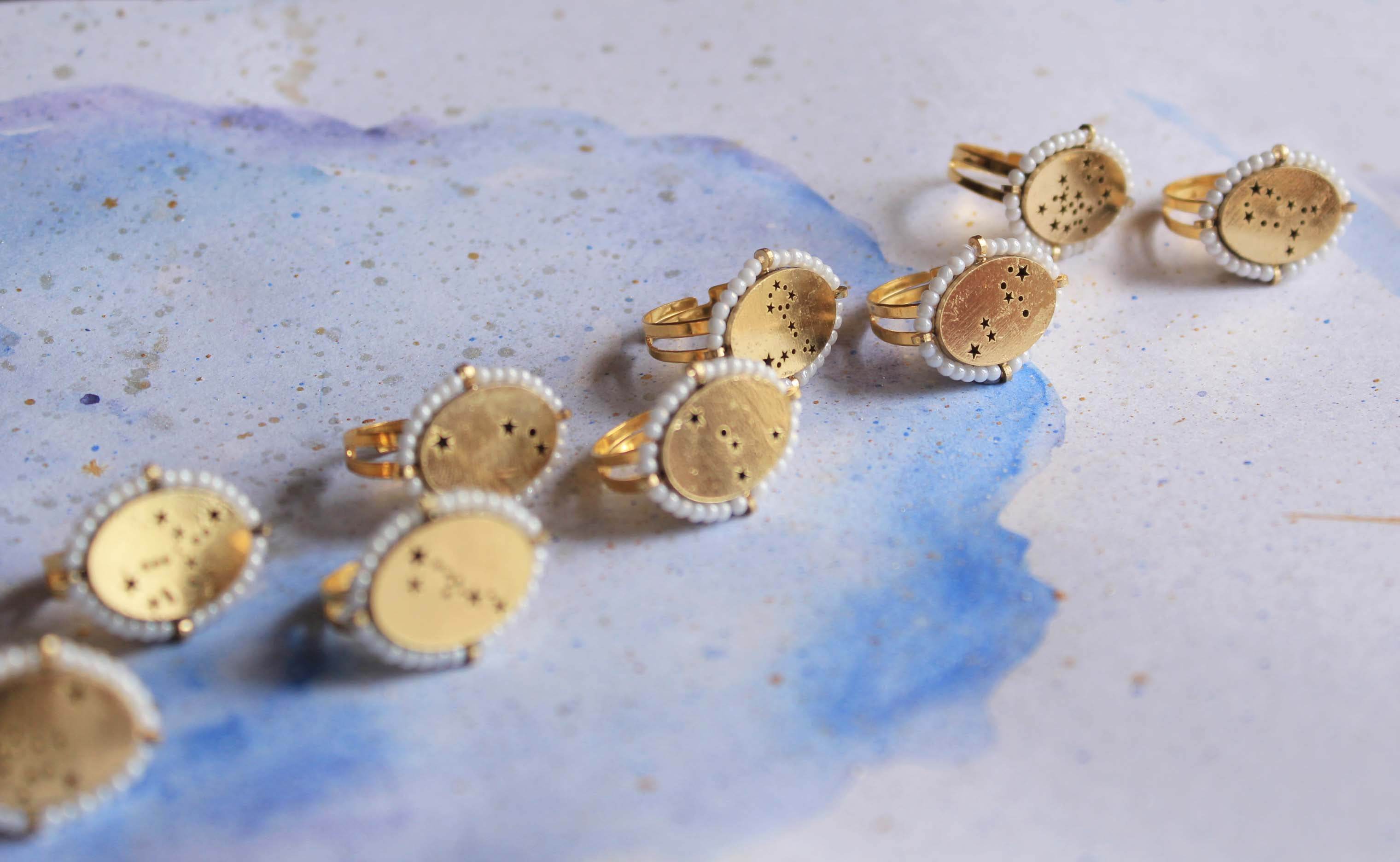 Pearly Constellation Ring - BeAbhika.com